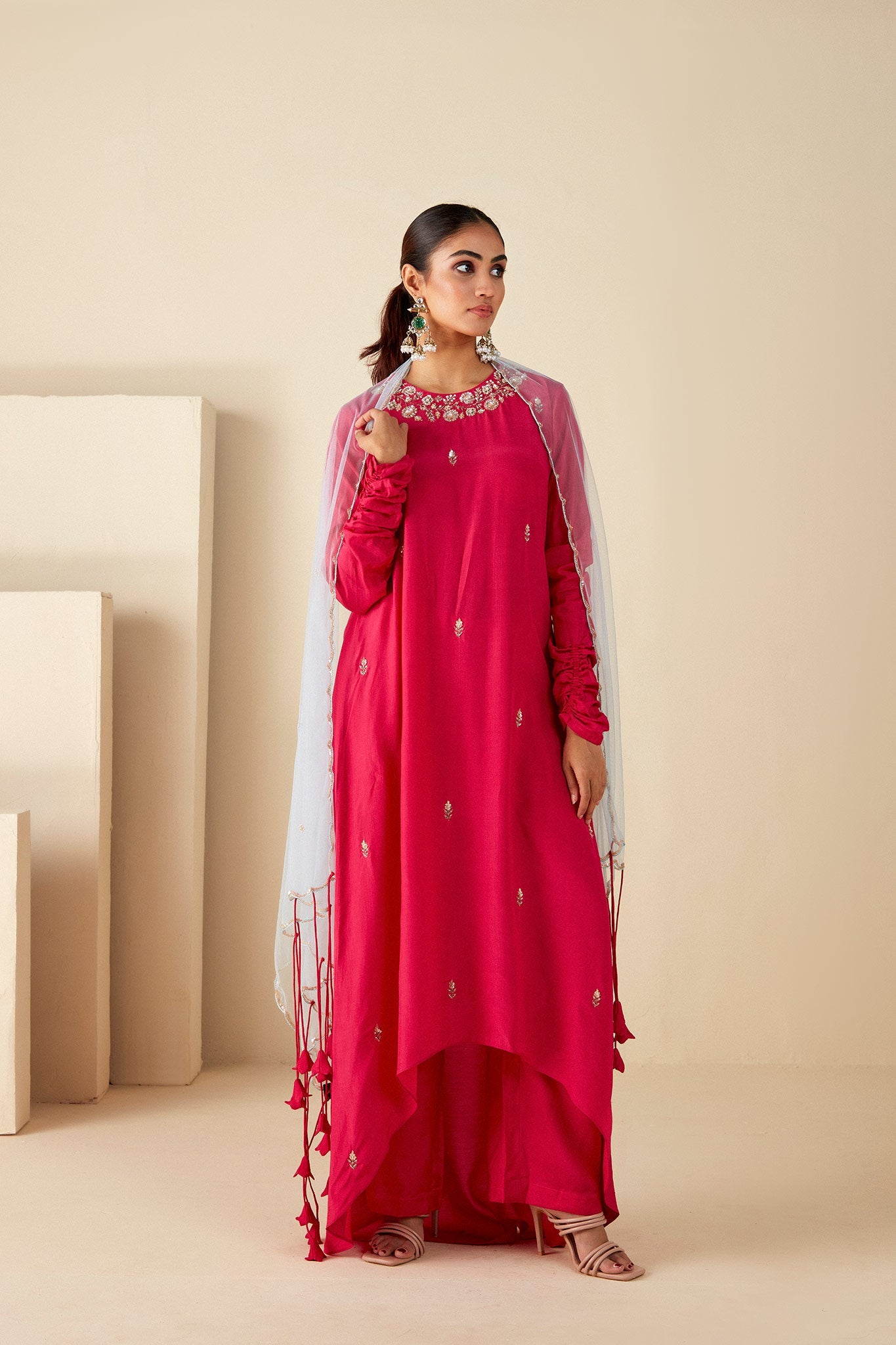 Pink A-Line Suit Set