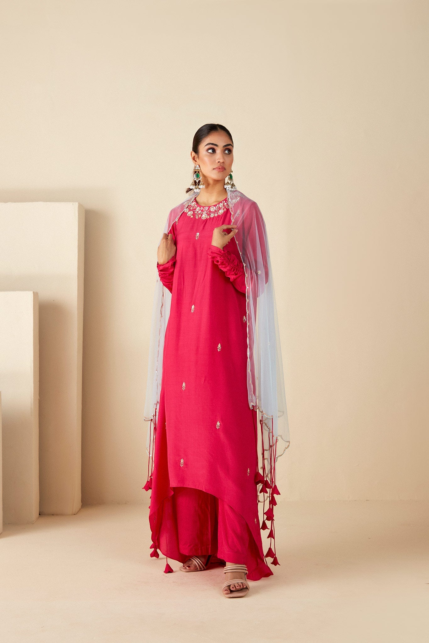 Pink A-Line Suit Set