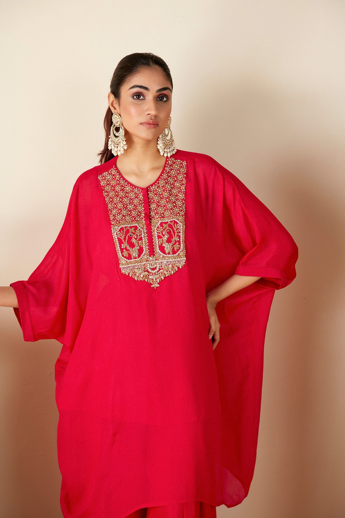 Red coord Kaftan Sets