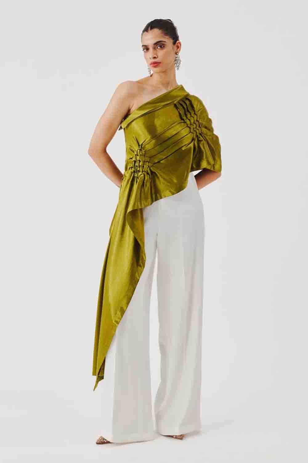 Pisa Top in olive Green