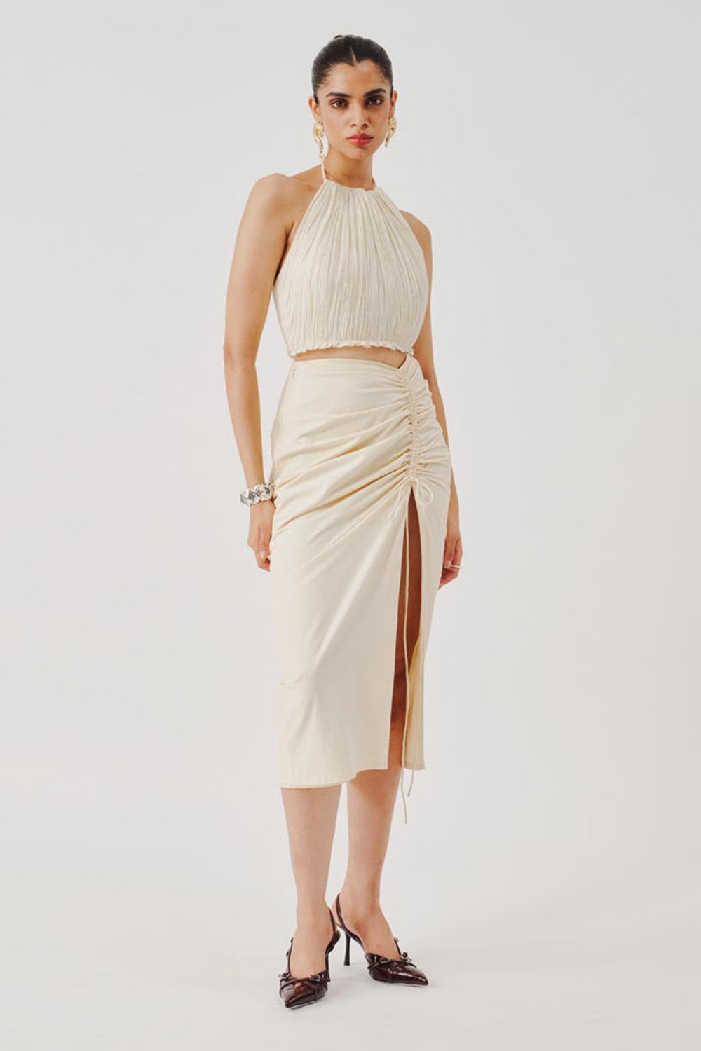 Lucid Muslin Halter Neck Top