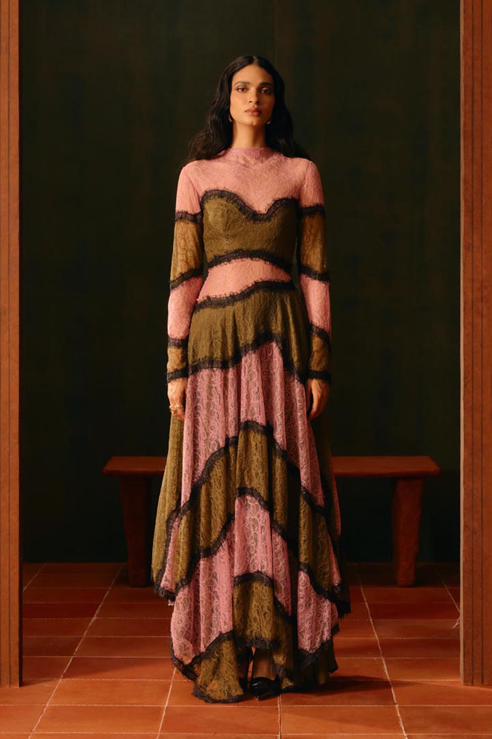 Rosewood Lace Gown