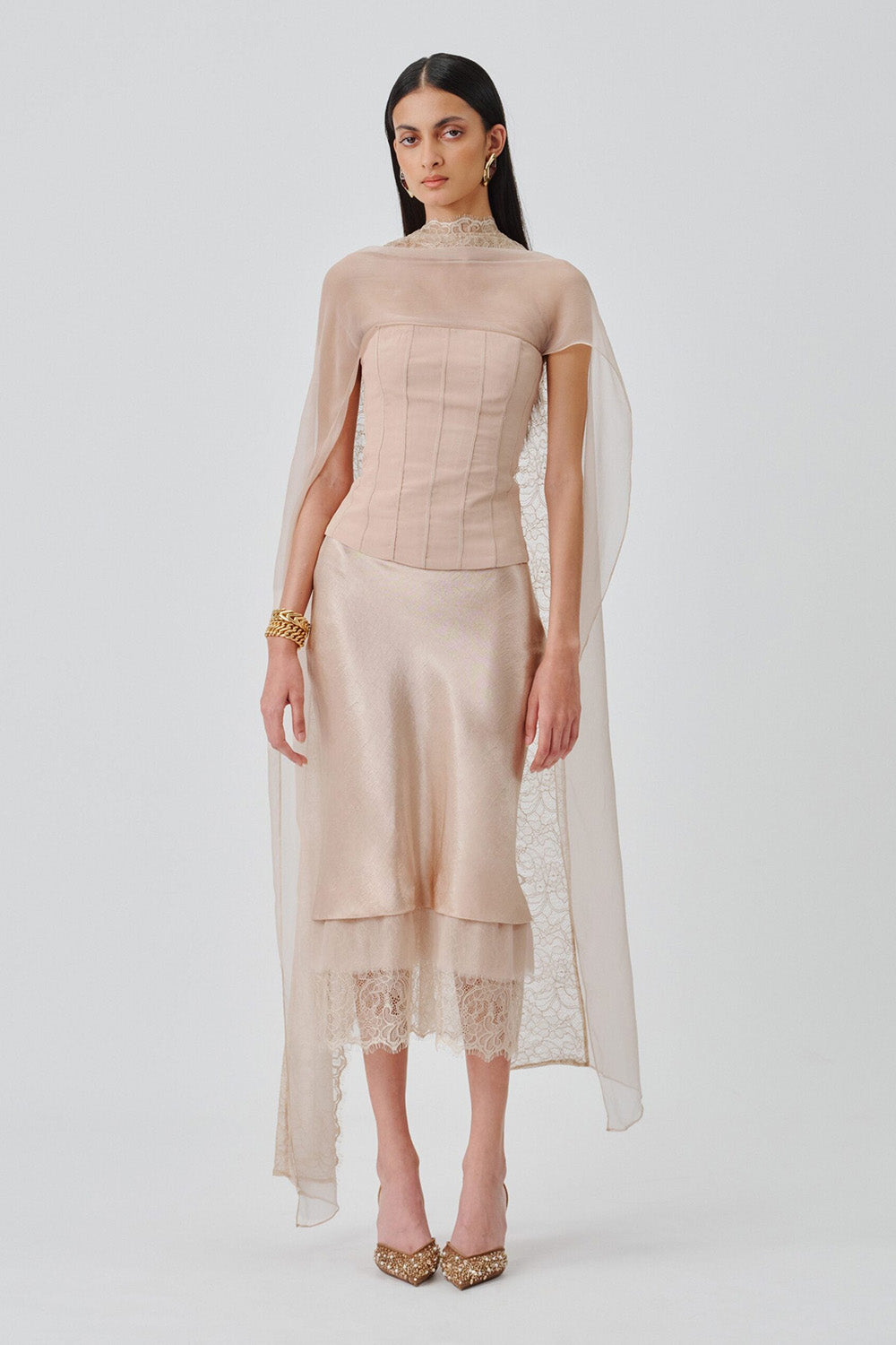 Soft Veil Corset Top