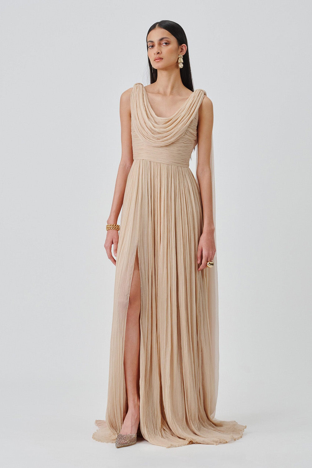 Athena Ruched Gown