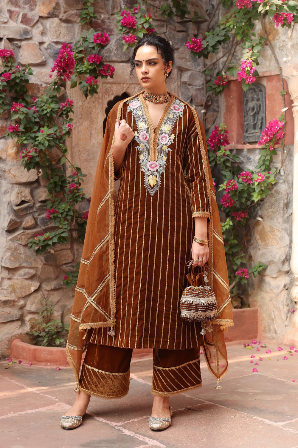 Honey Gold Kurta Set - RTS
