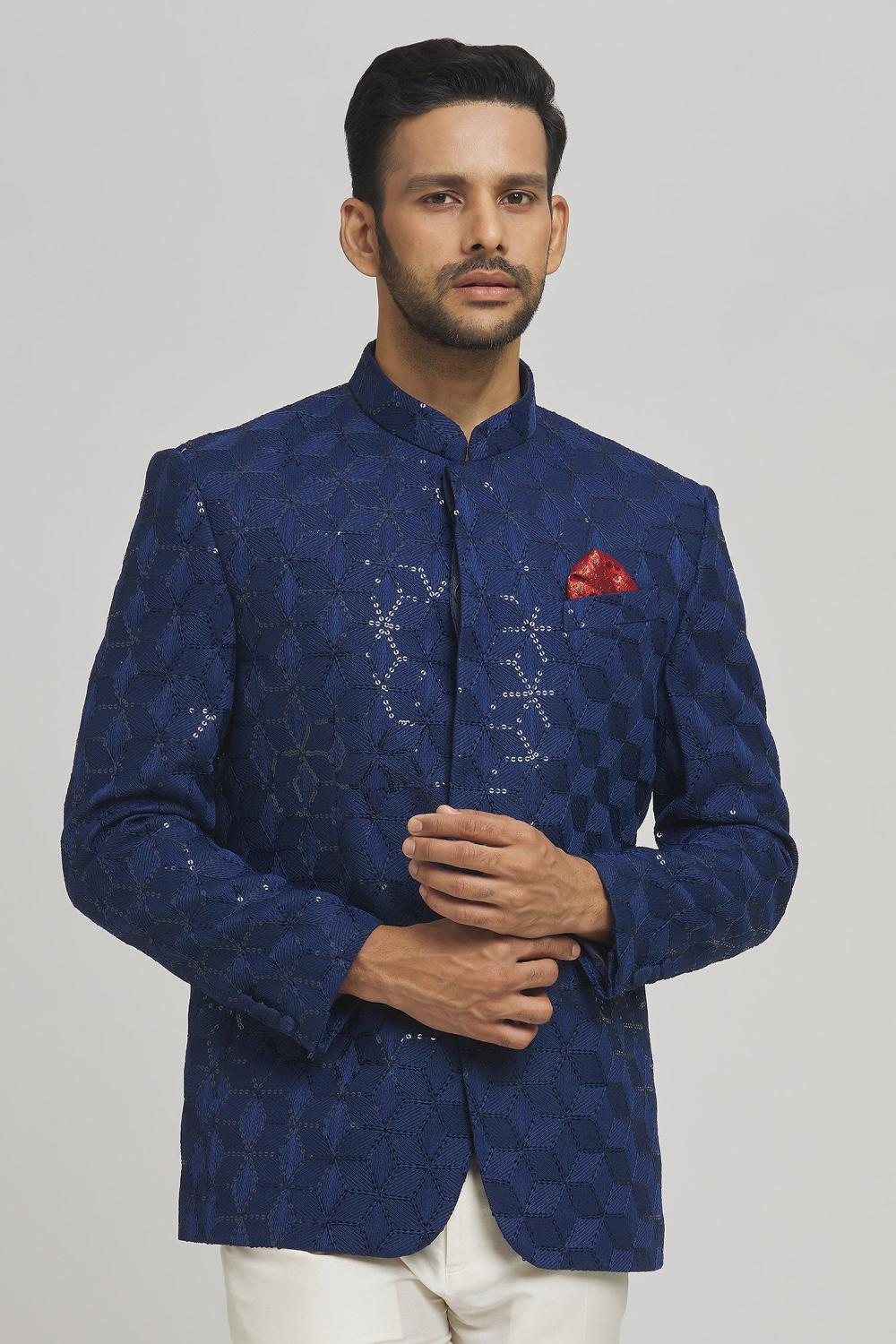 Shahi Cotton Embroidered Bandhgala