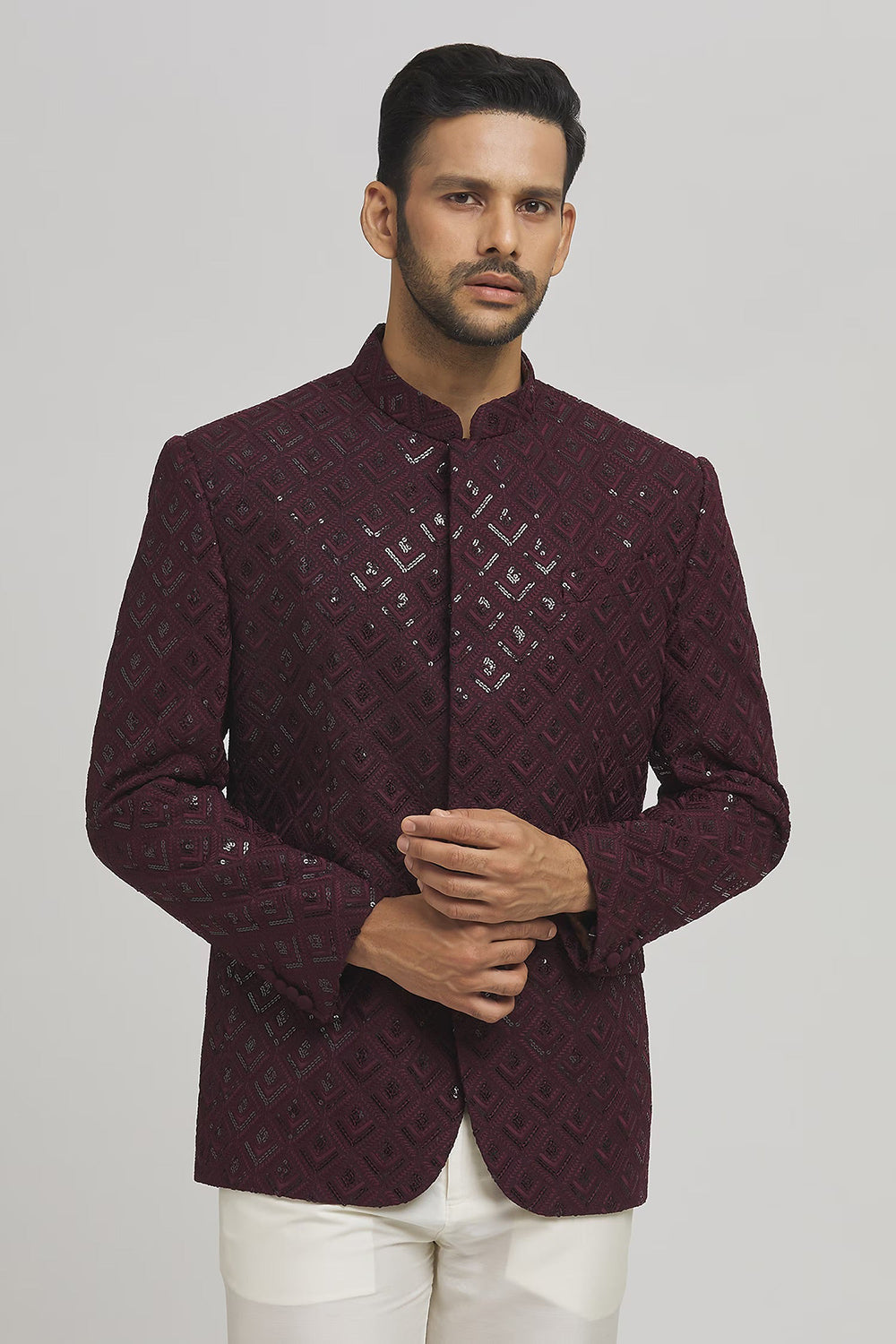 Jahaan Sequin Work Bandhgala