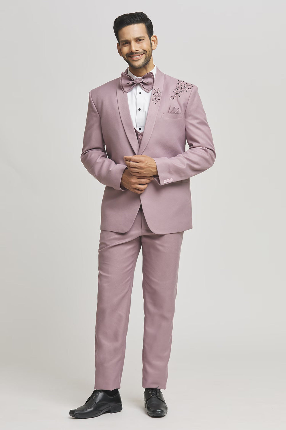 Asa Cutdana Embellished Tuxedo Pant Set