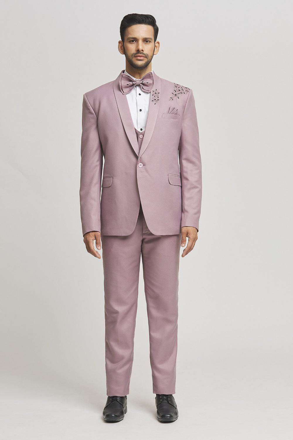 Asa Cutdana Embellished Tuxedo Pant Set