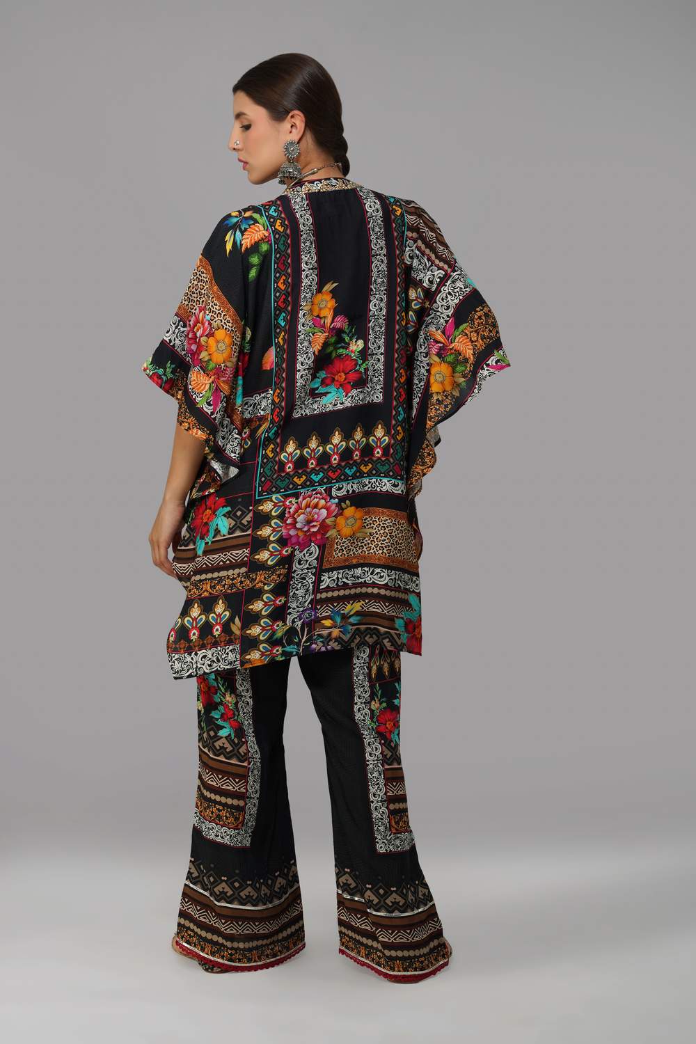 Sawariya Noir Garden Co-ord Set in Cotton Muslin