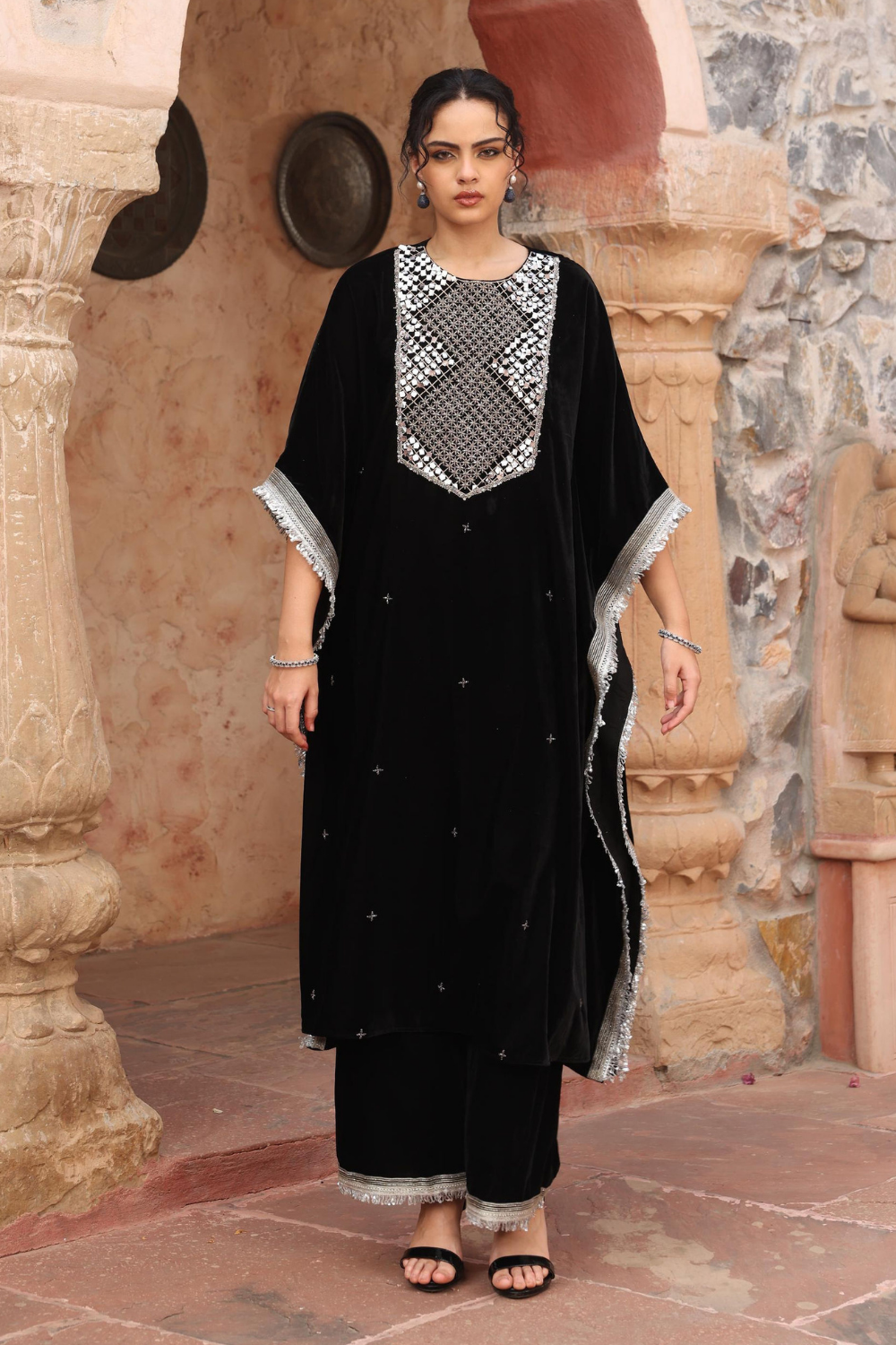 Black Kaftan Set - RTS