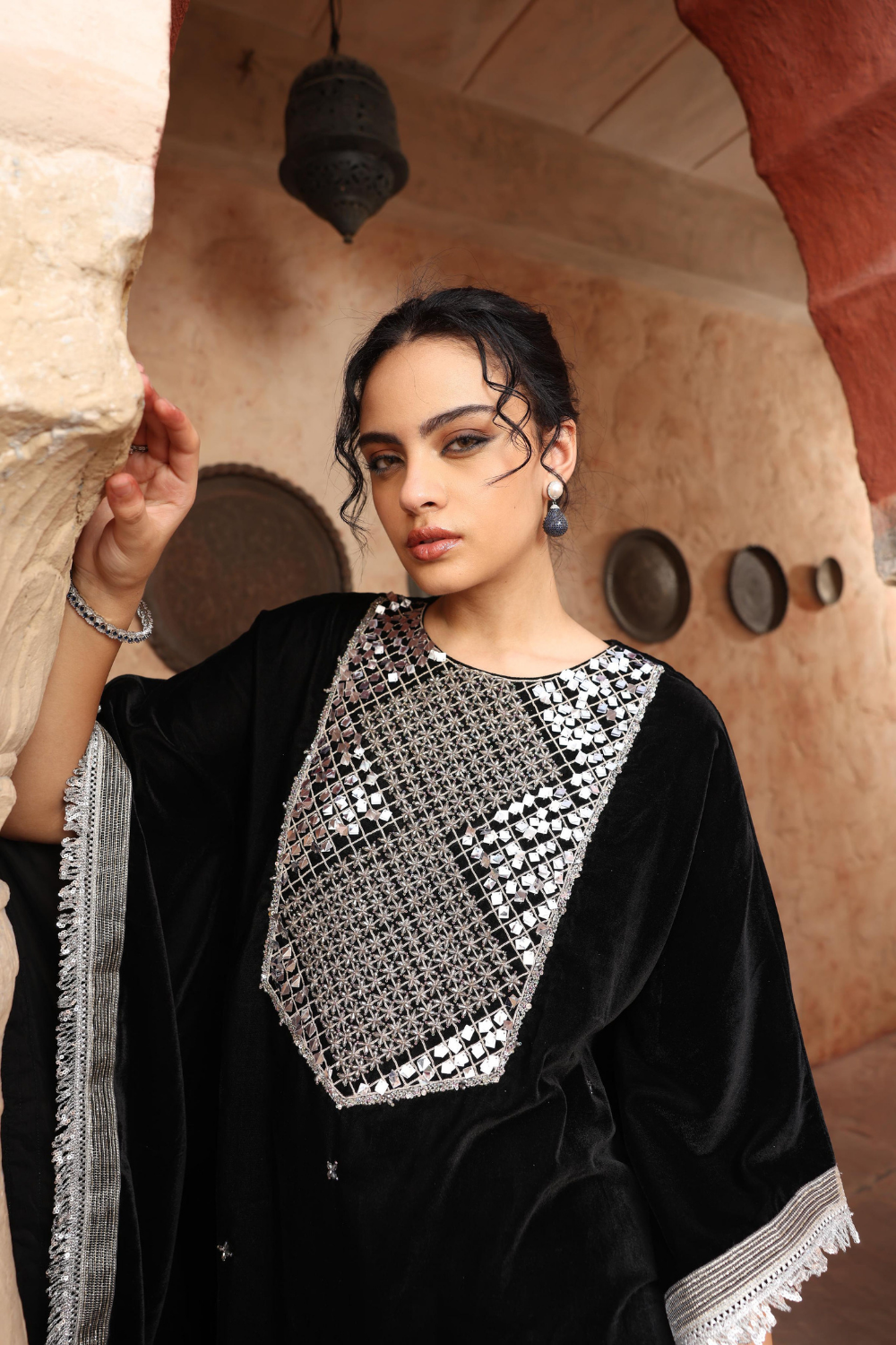 Black Kaftan Set - RTS