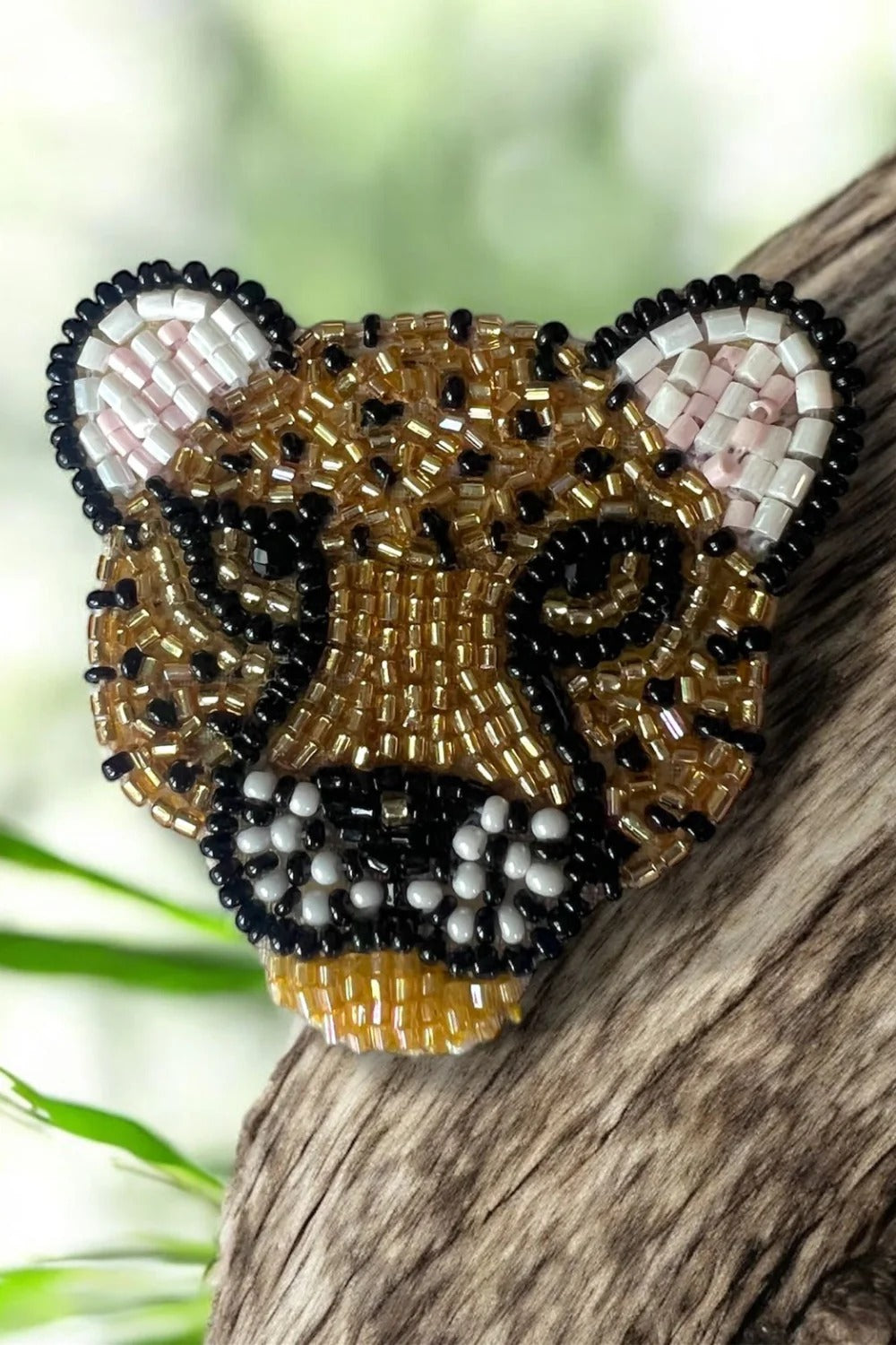 LEAPORD CLIP AND BROOCH