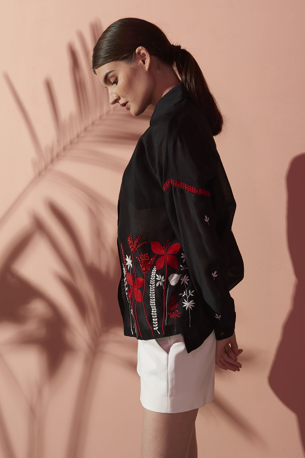 Botanical High Low Boxy Shirt
