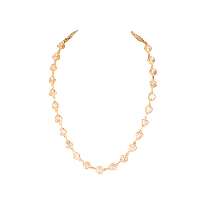 CY Sica Jewellery Delicate Polki Necklace Front 3