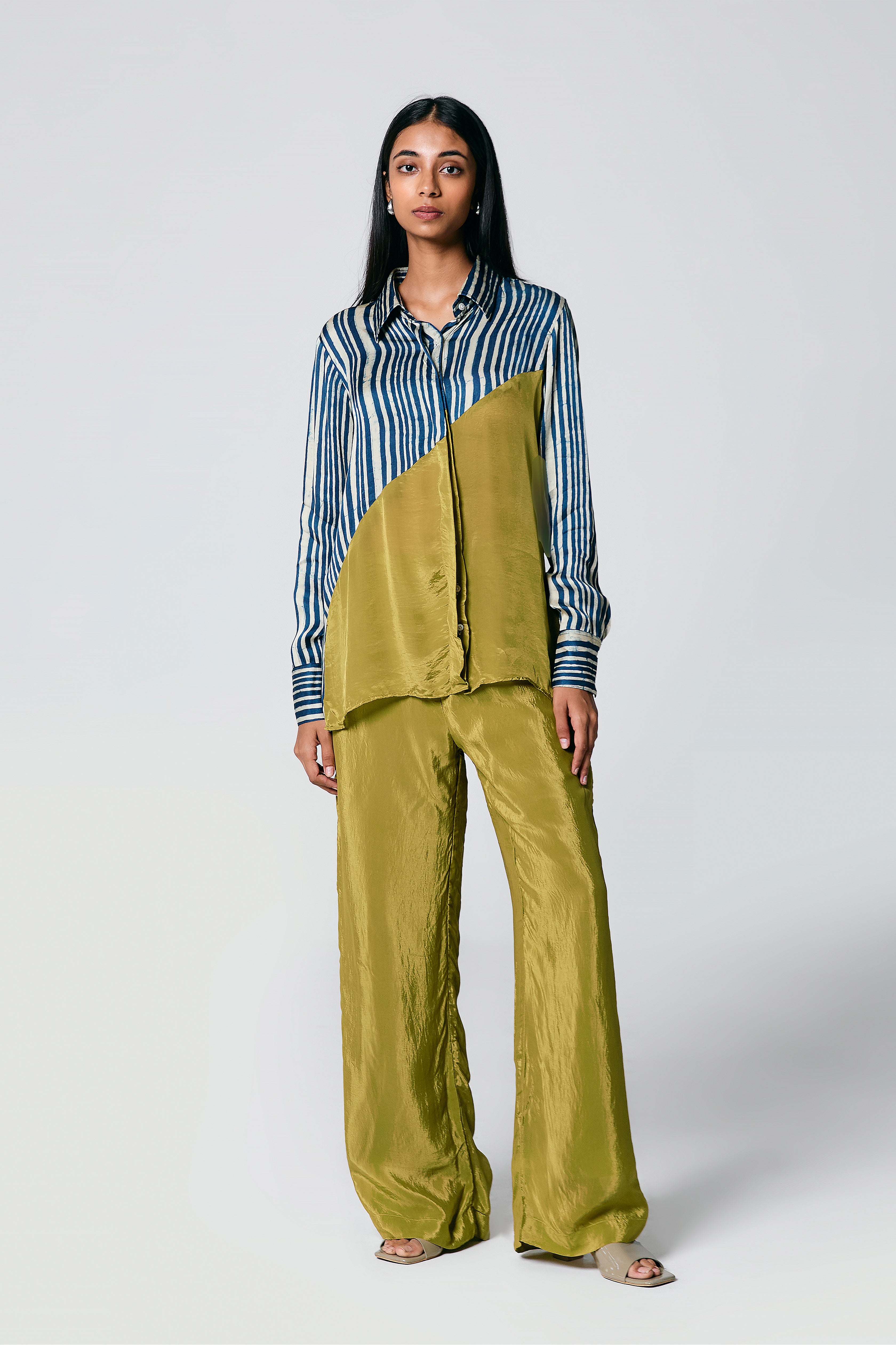 Diagonal shirt coord
