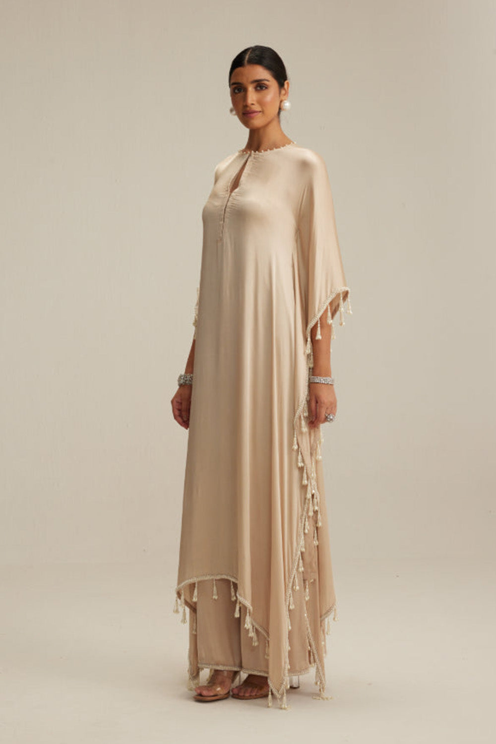 Light Beige Kaftaan Set