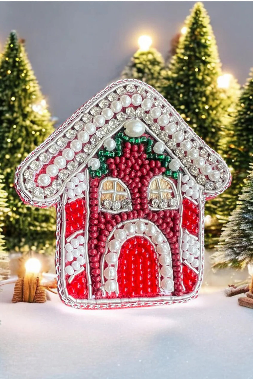 GINGER BREAD HOUSE CLIP/ BROOCH / CHARM