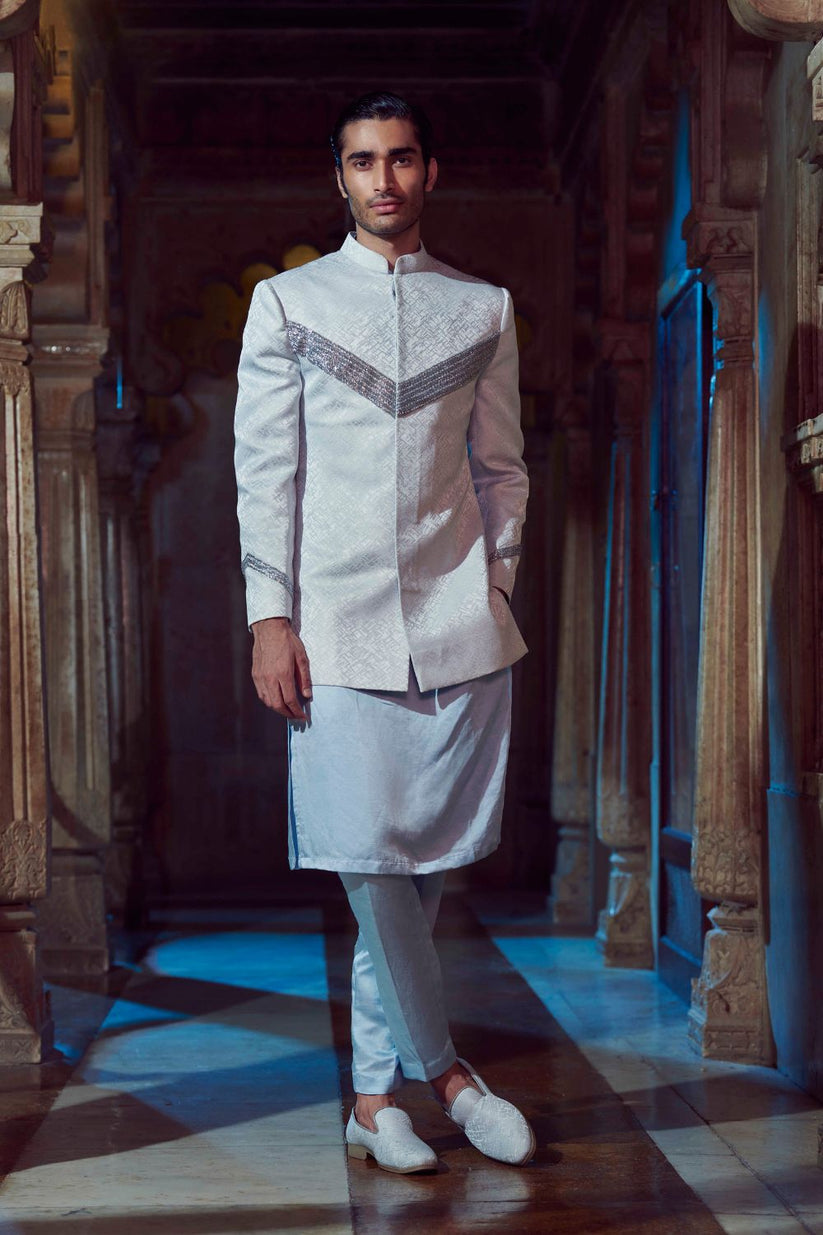 Black Sherwani Set