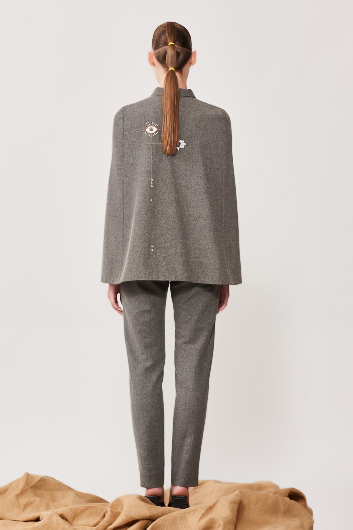 Evil Eye Cape With Narrow Pants