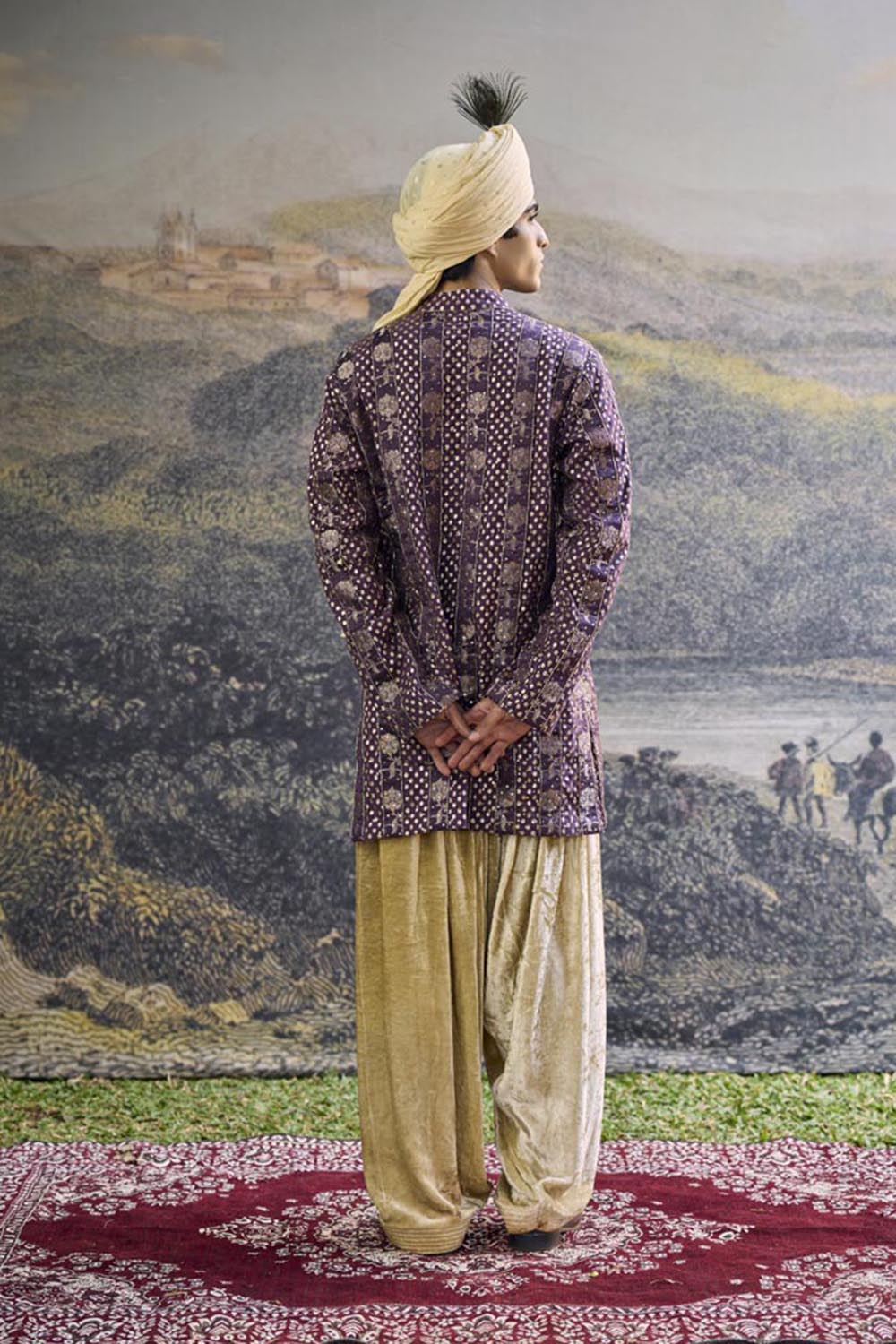 Baijanti Brocade Kurta Set
