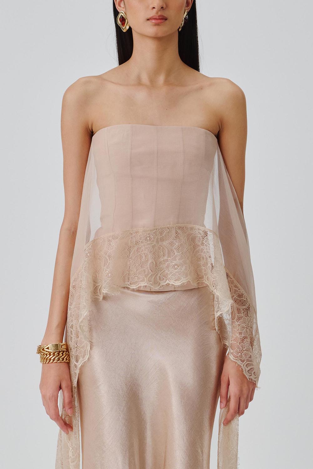 Soft Veil Corset Top