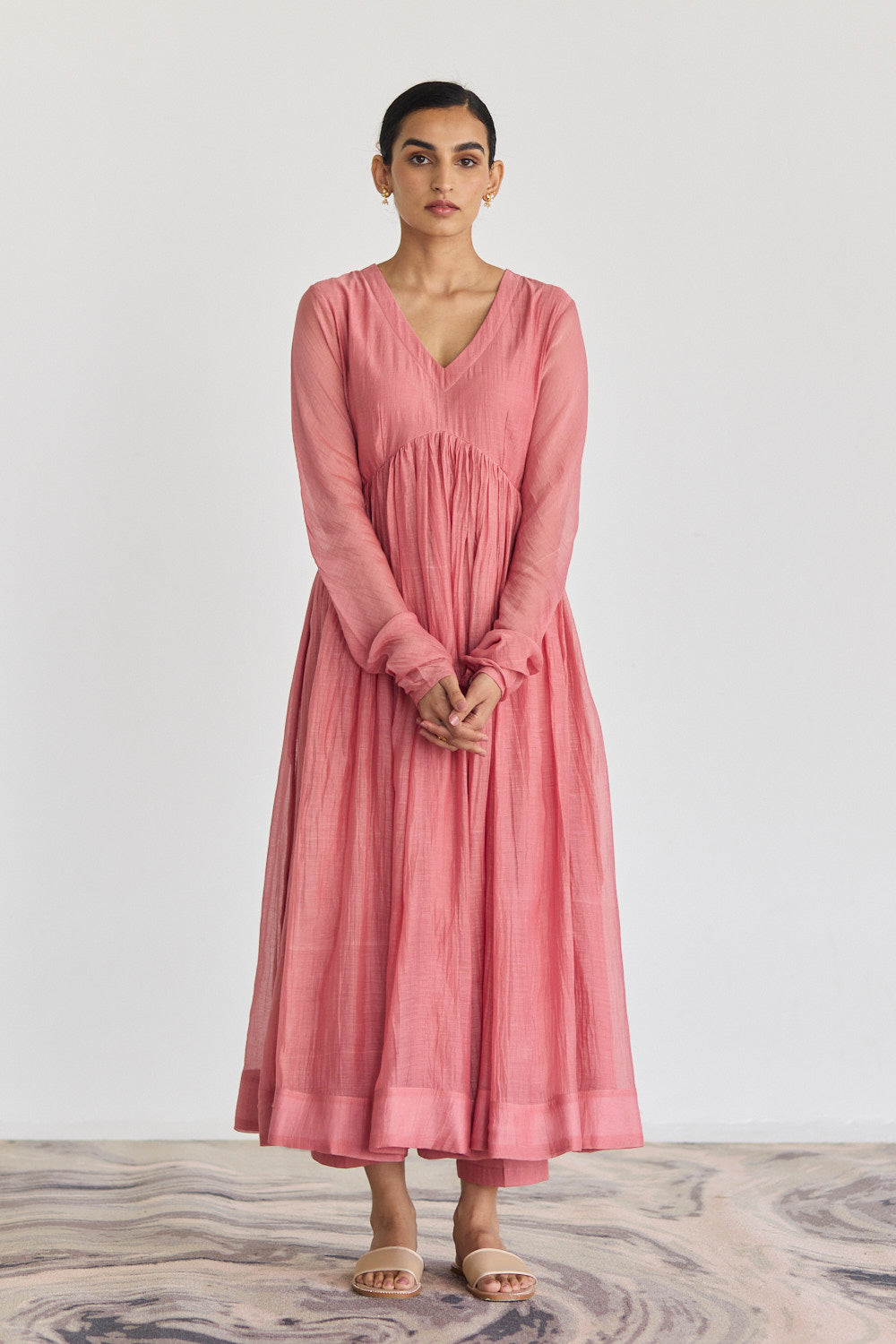 Bougainvillea Sage Green Anarkali