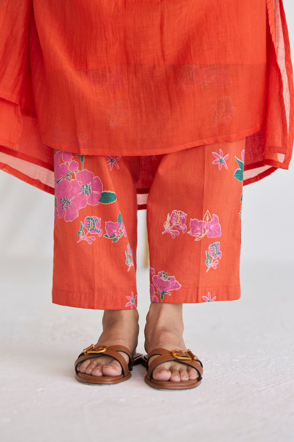 Orange Kurta Set