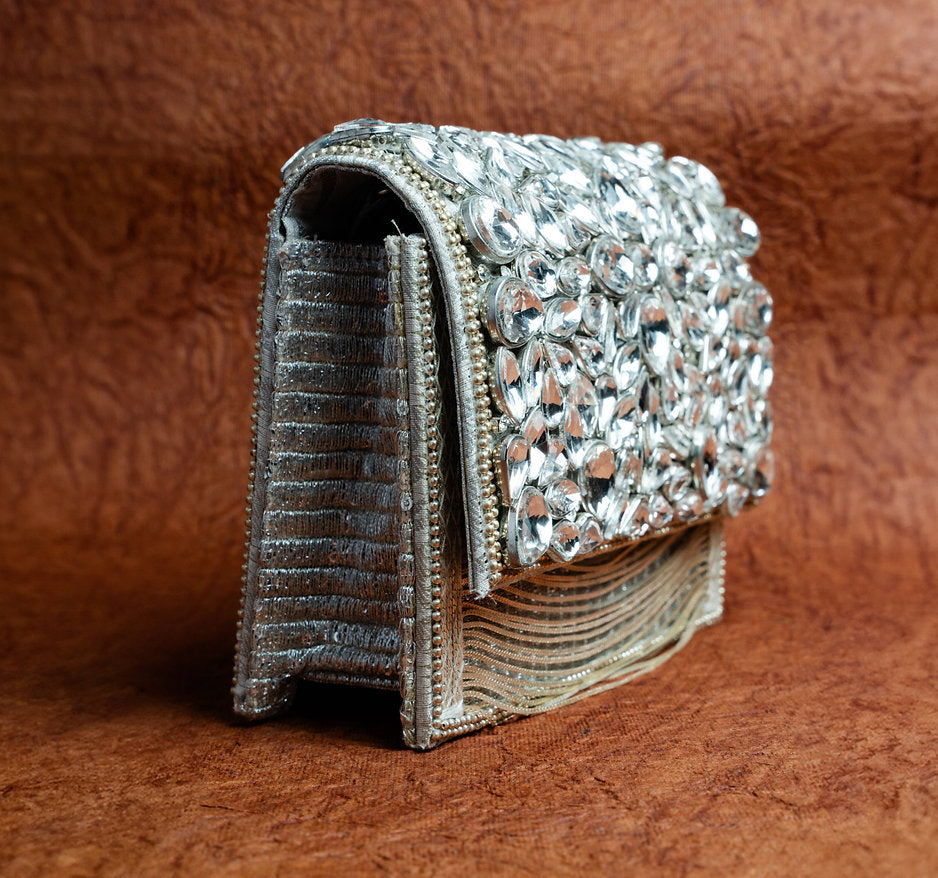 Diamond Hinted Kasse Silver