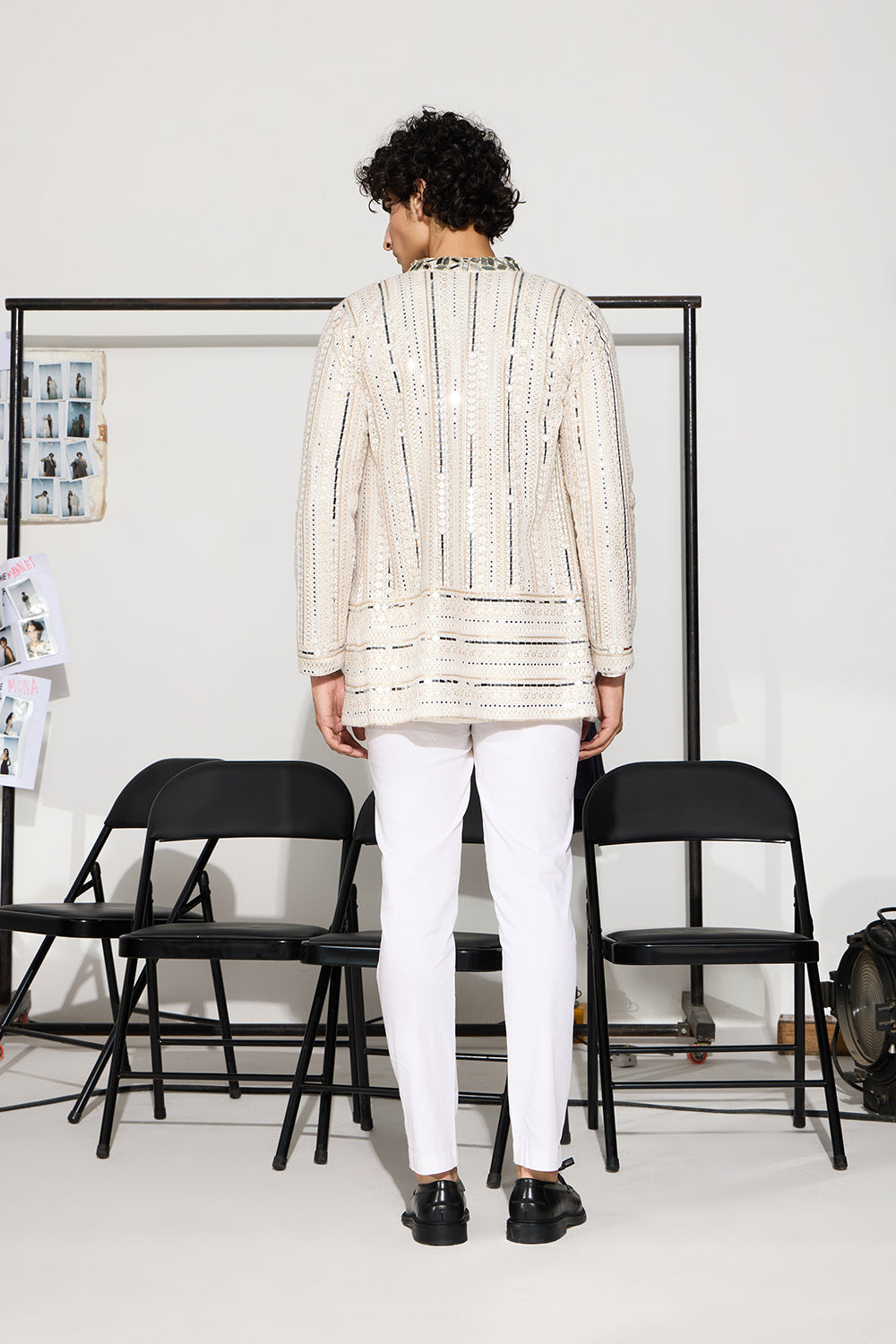 CY 29 India Monga Silk Kurta With Straight Pant Back 1