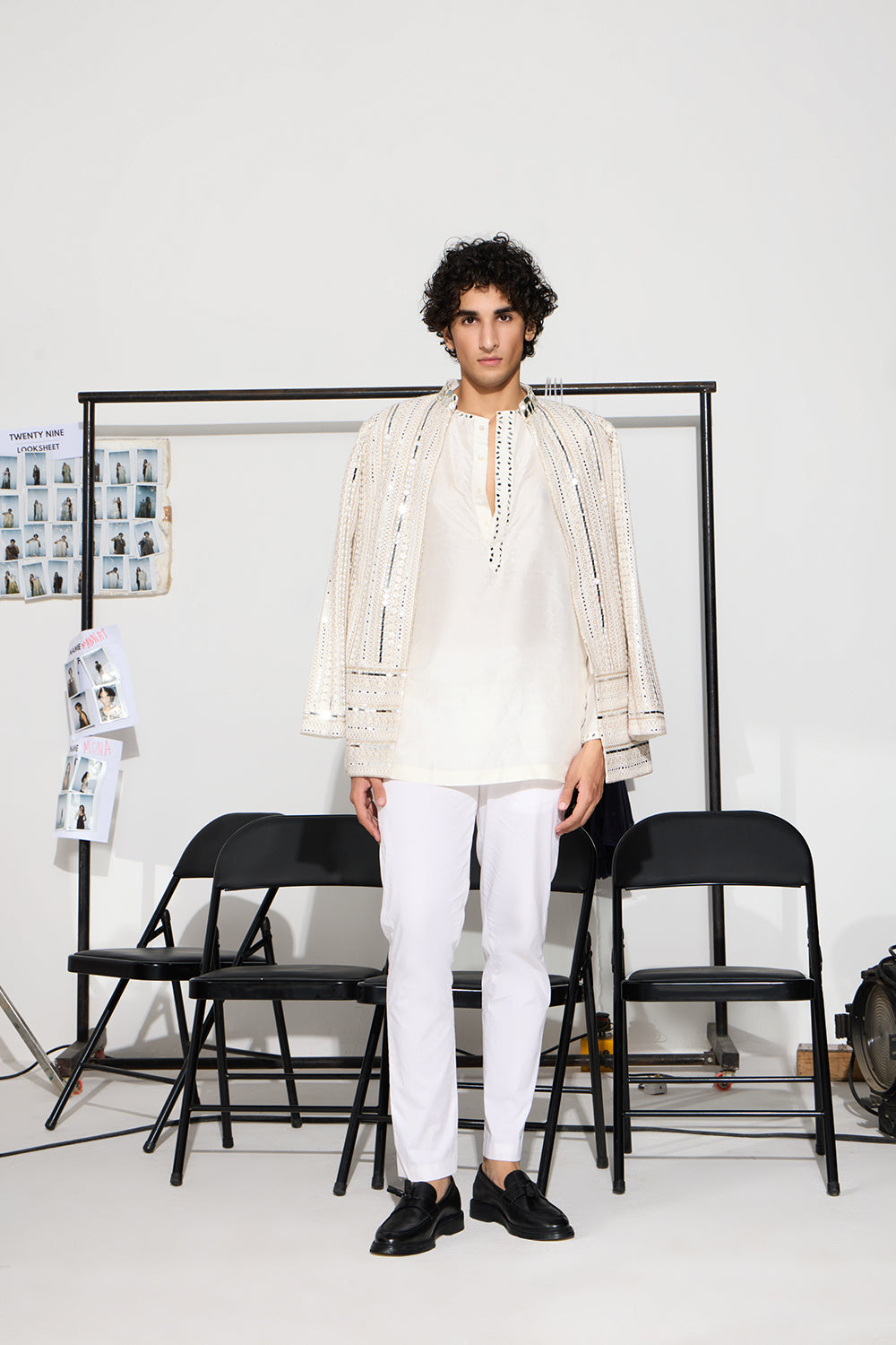 CY 29 India Monga Silk Kurta With Straight Pant Front 1