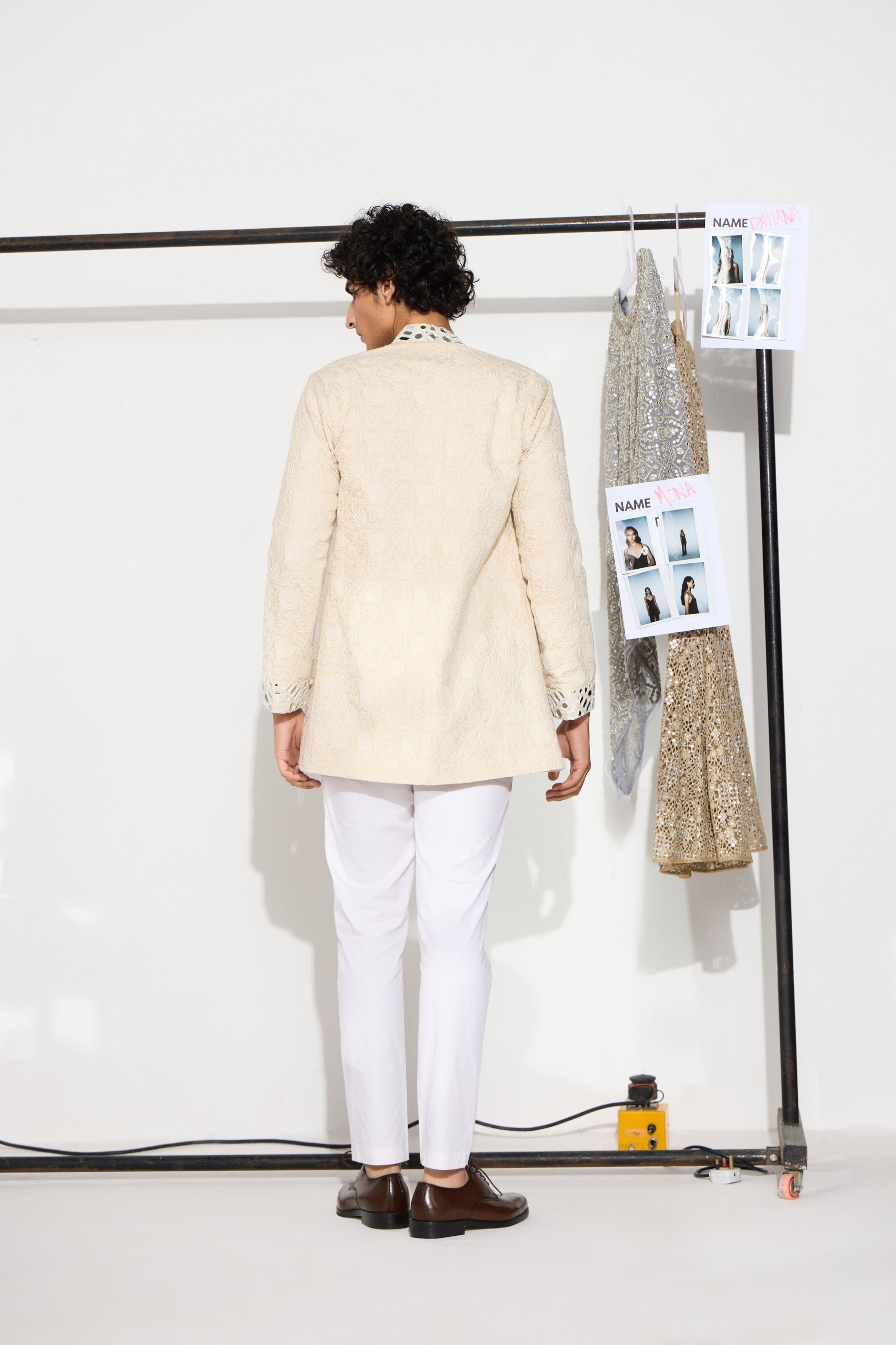 CY 29 India Plain Kurta Shirt With Matching Pants Back 1