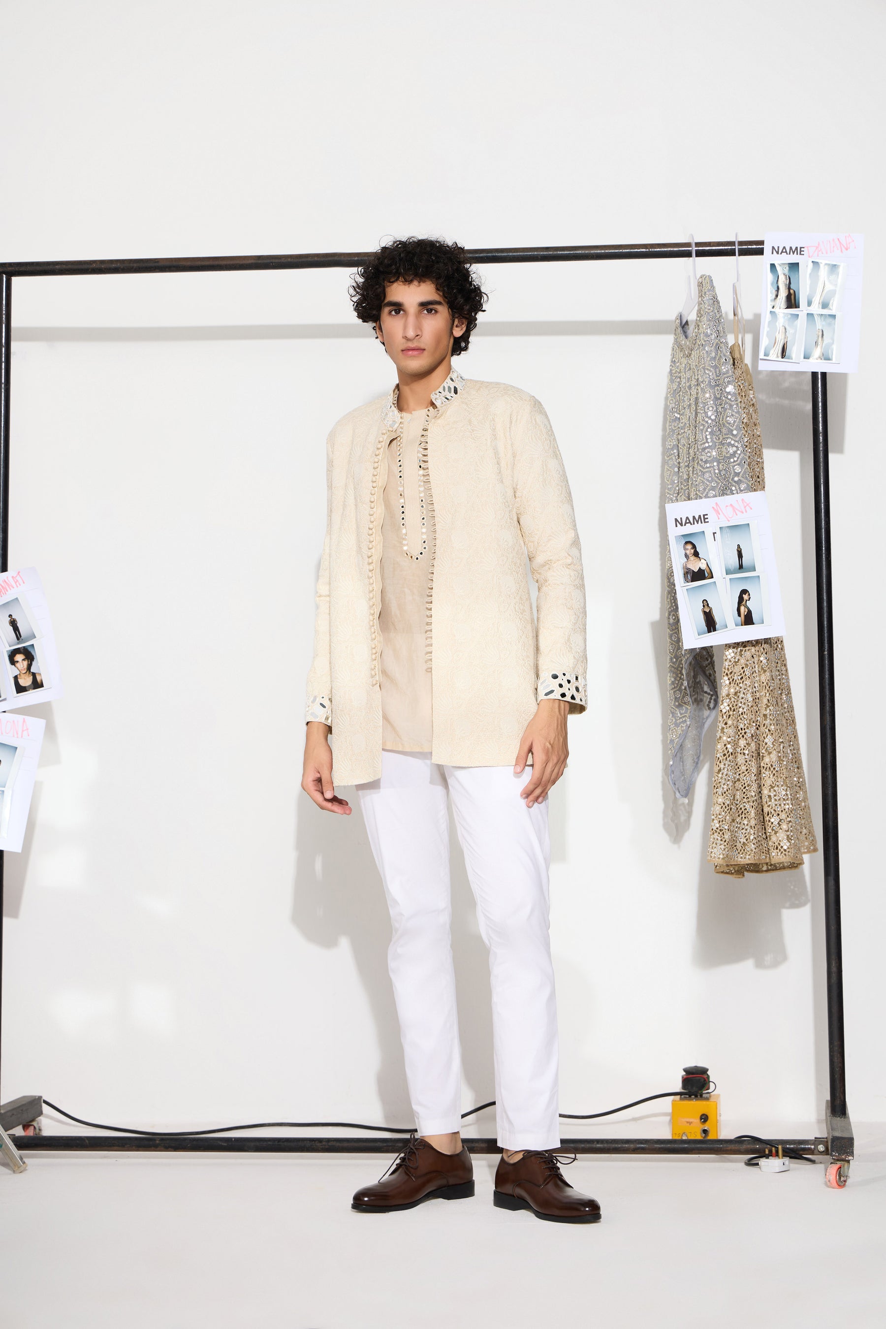 CY 29 India Plain Kurta Shirt With Matching Pants Front 1