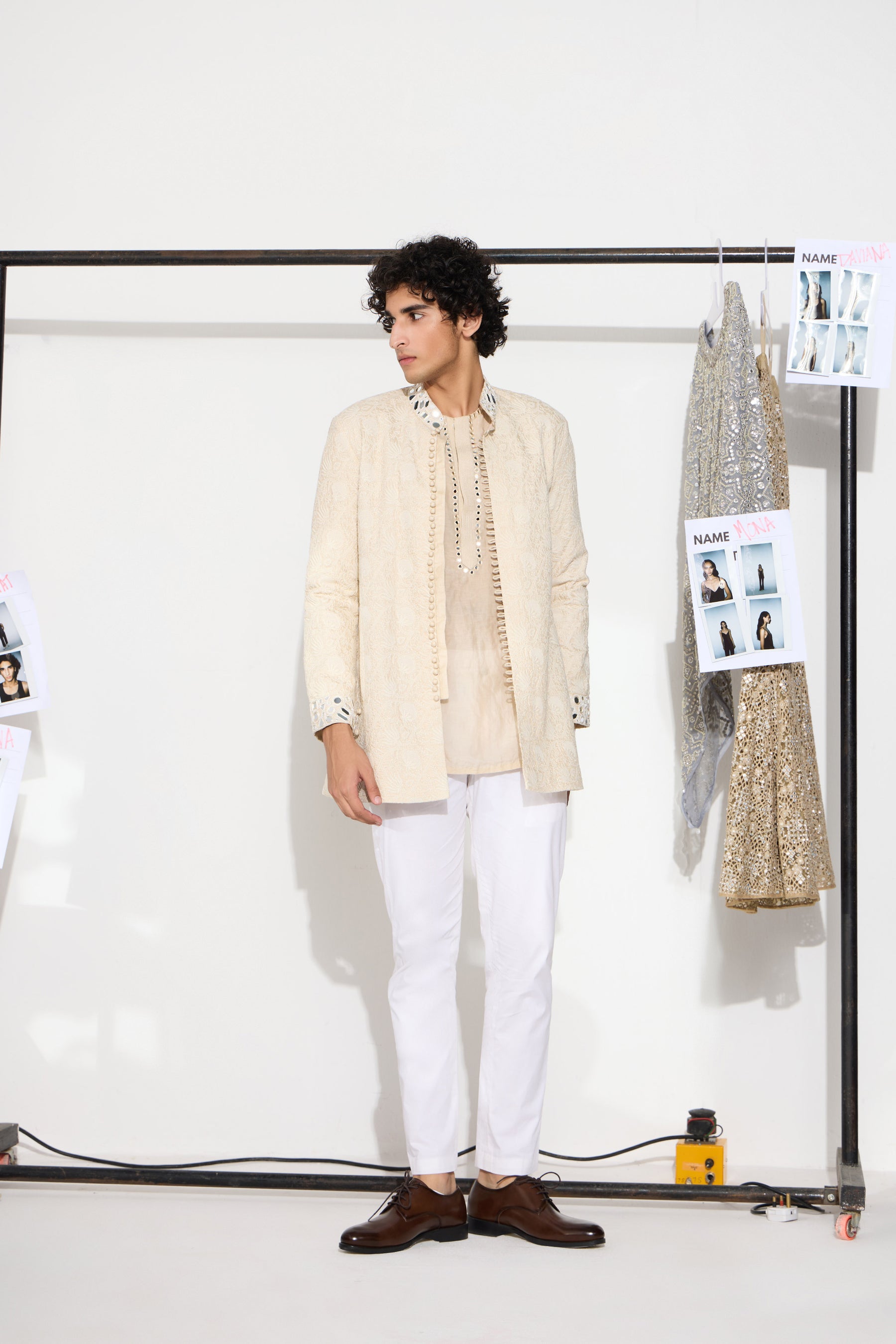 CY 29 India Plain Kurta Shirt With Matching Pants Front 2