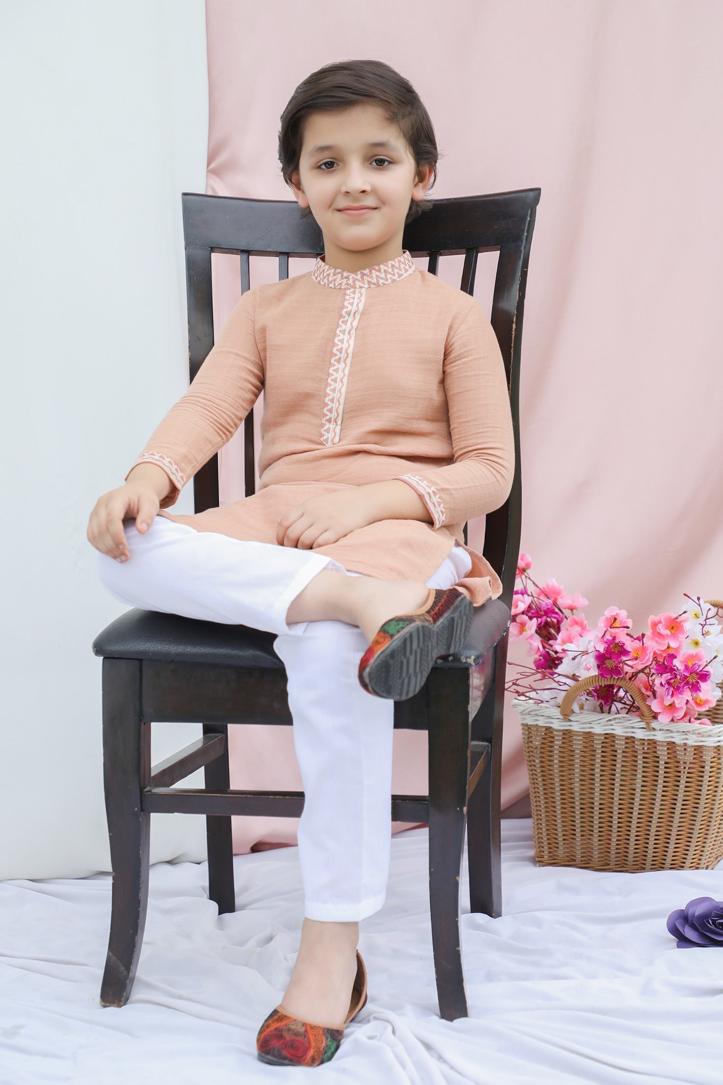 Boys Premium Muslin Cotton Kurta Pyjama Set - CuddlesClothing