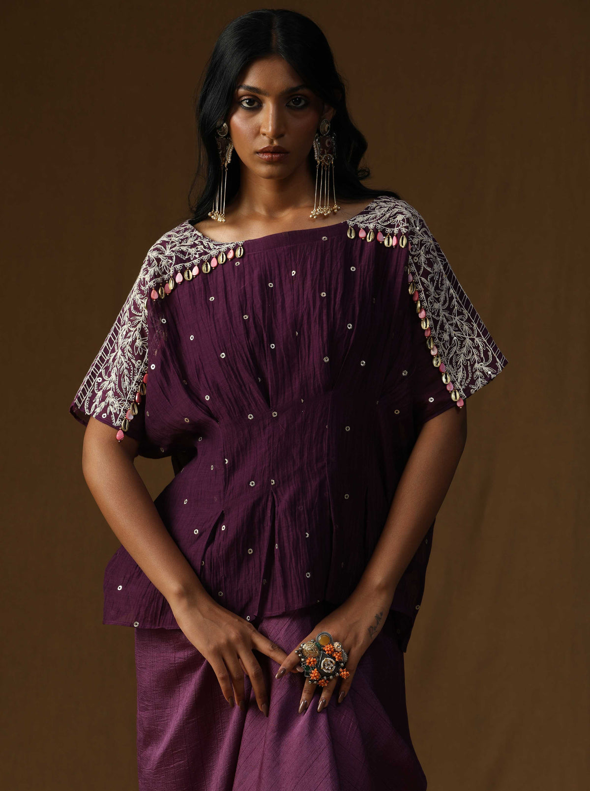 Indulekha Noor Neel Indo-Western Set