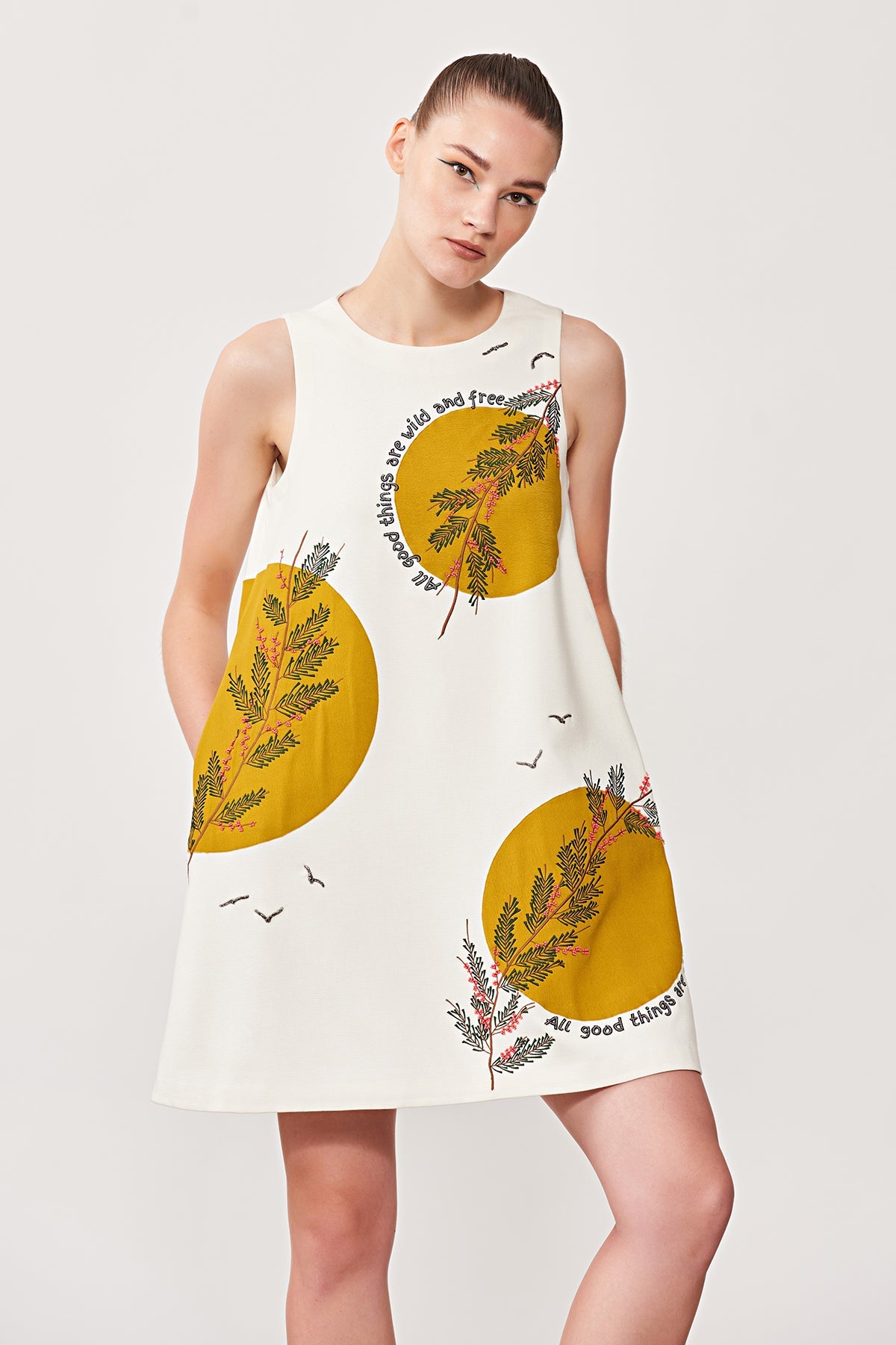 Moon Branch Sleeveless Dress