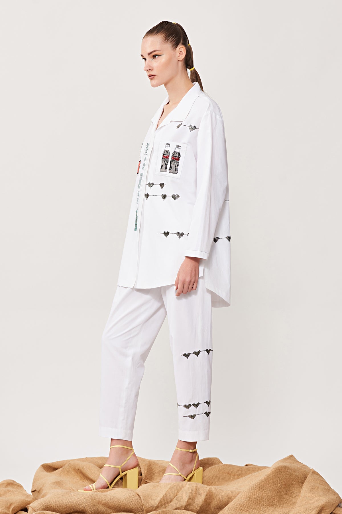 Coca Cola Love Oversized Shirt With Pant