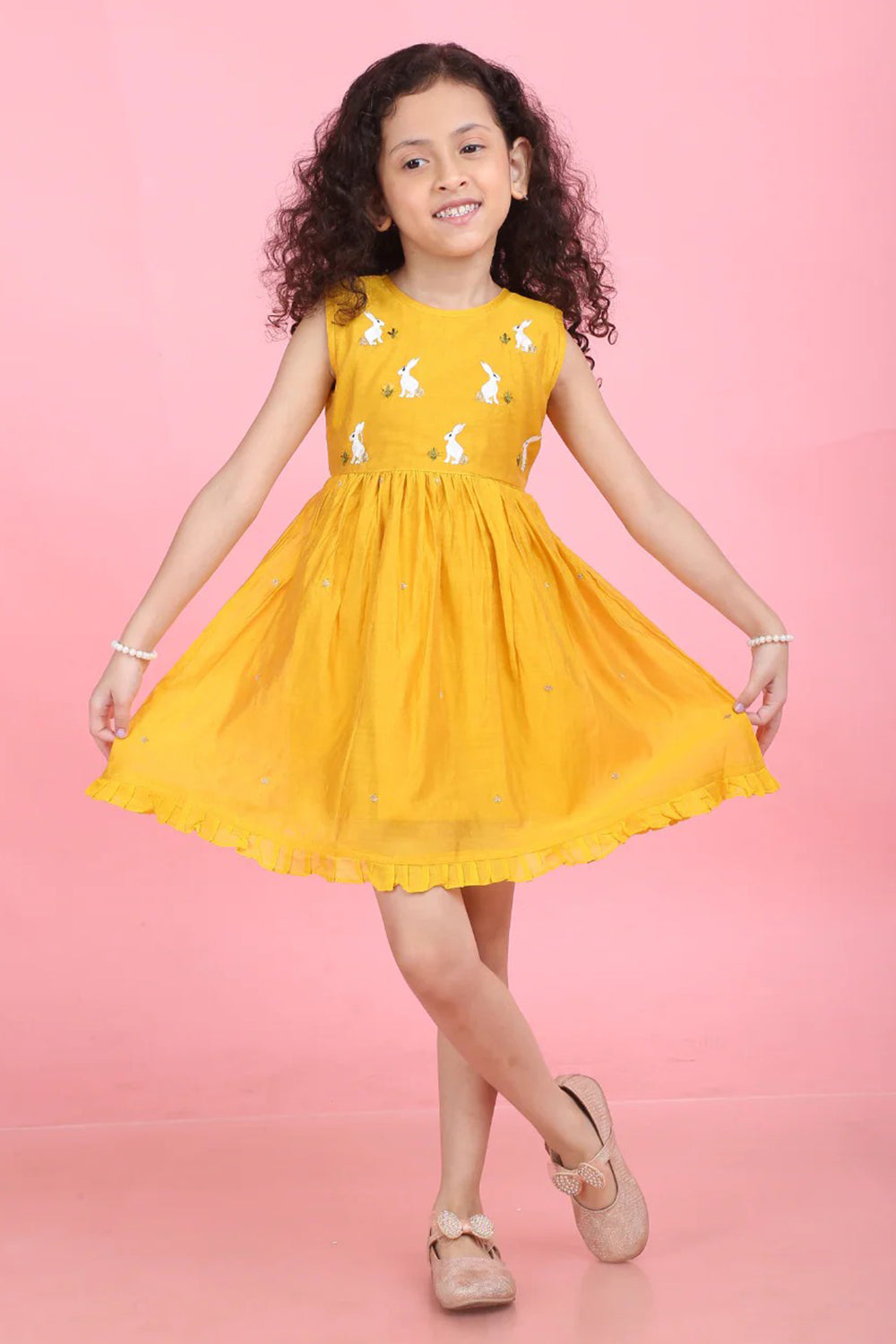 YELLOW RABBIT DRESS
