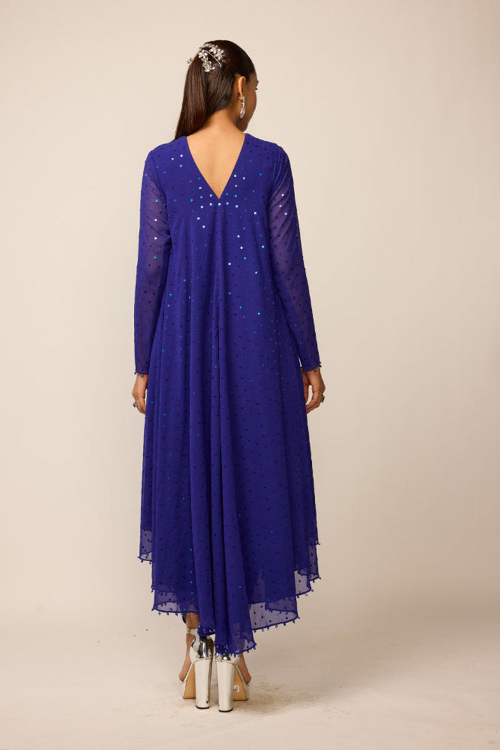 Cocktail Blue Dhoti Kurta Set