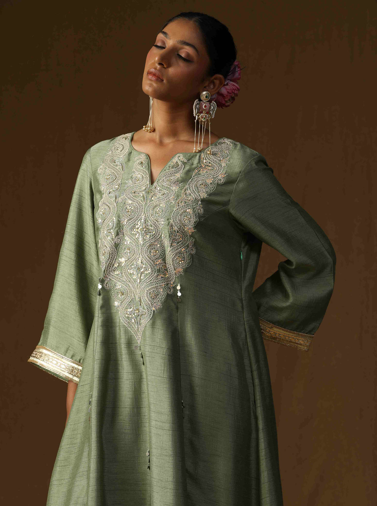 Madhavi Dhani Embroidered Suit Set