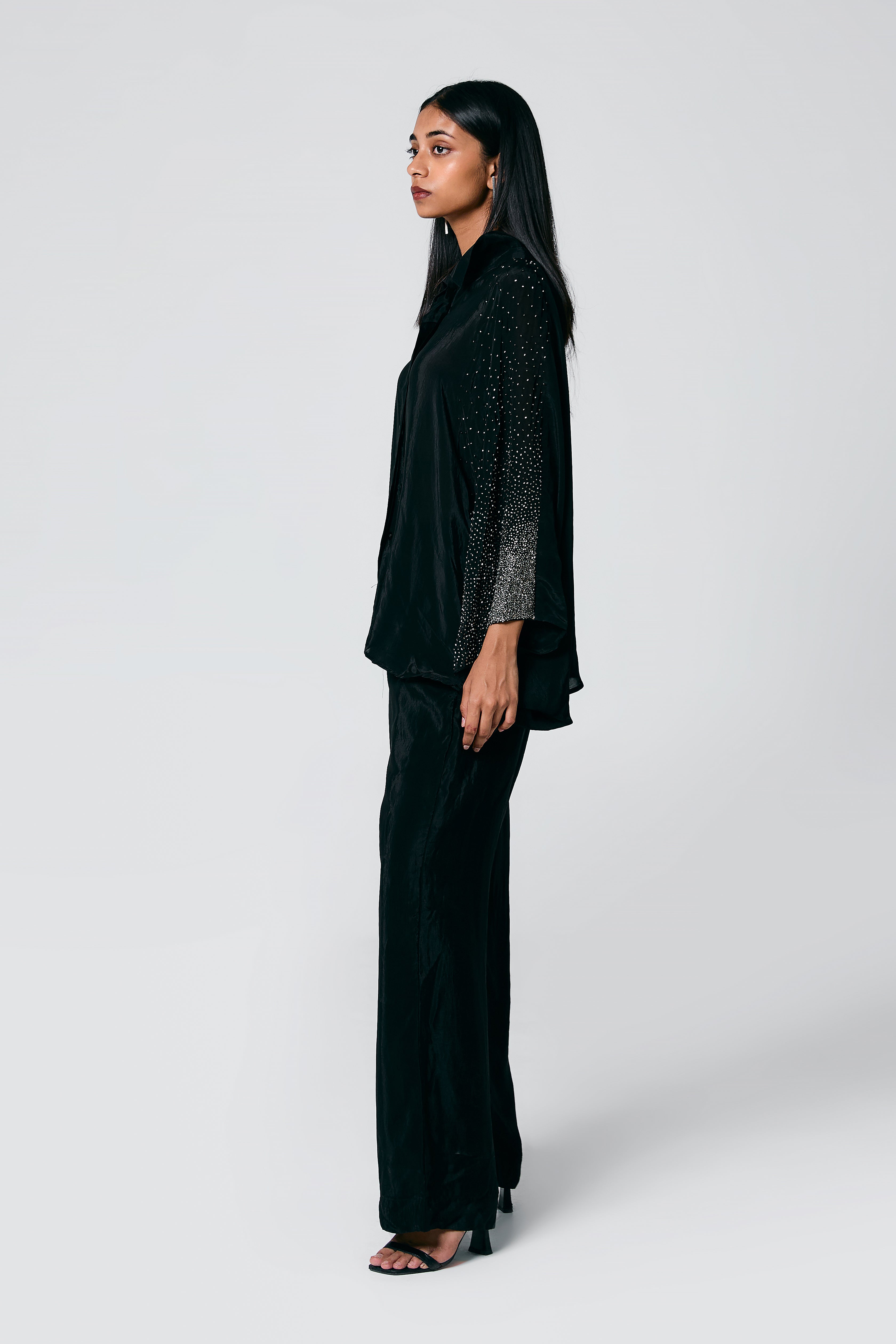 Embroidered Batwing Shirt