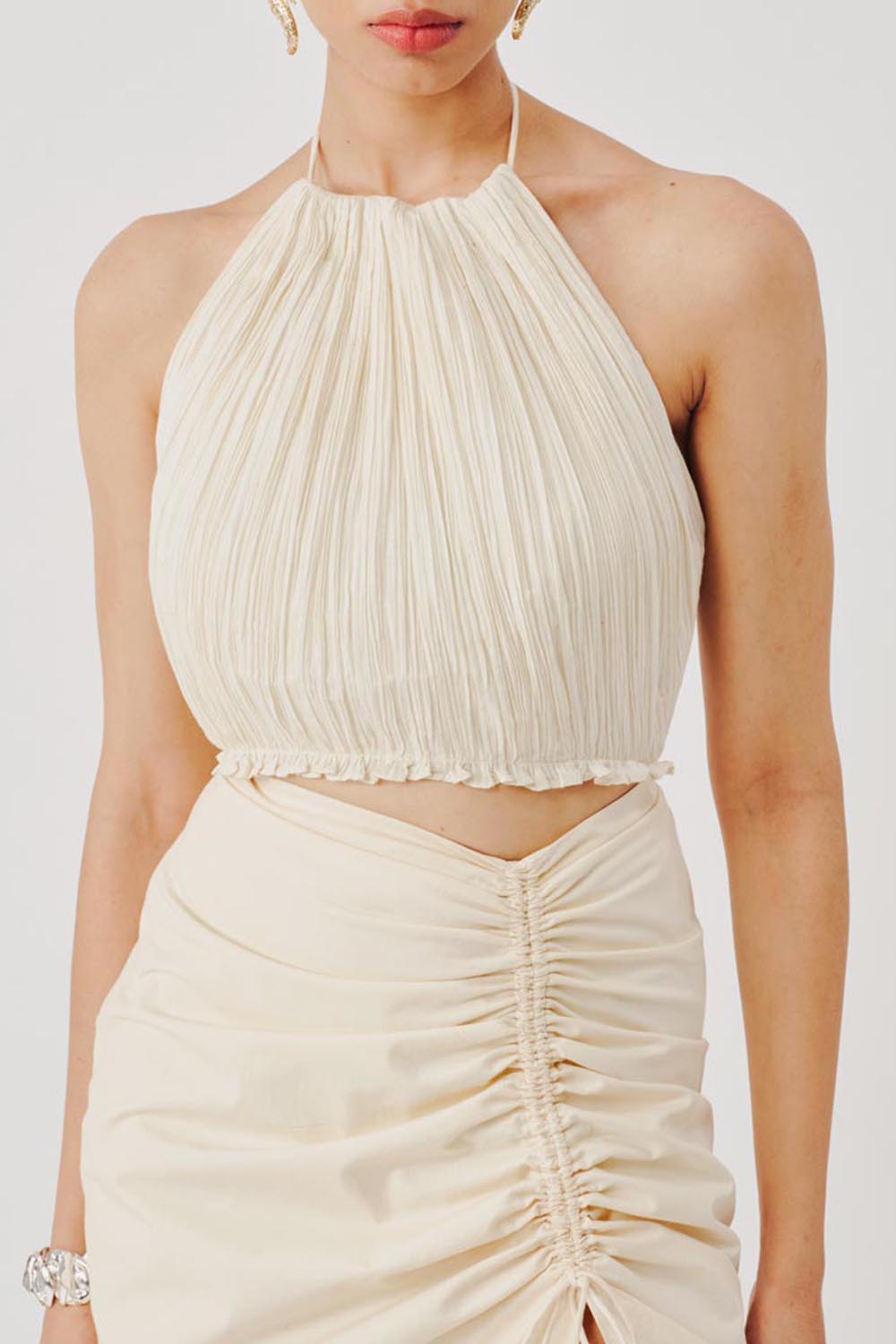 Lucid Muslin Halter Neck Top