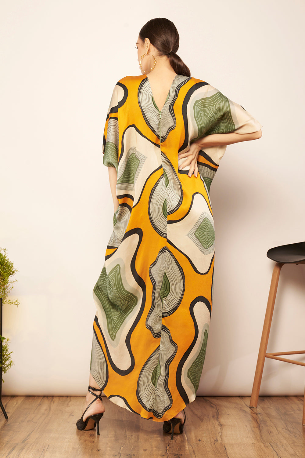Printed Kaftan Dress
