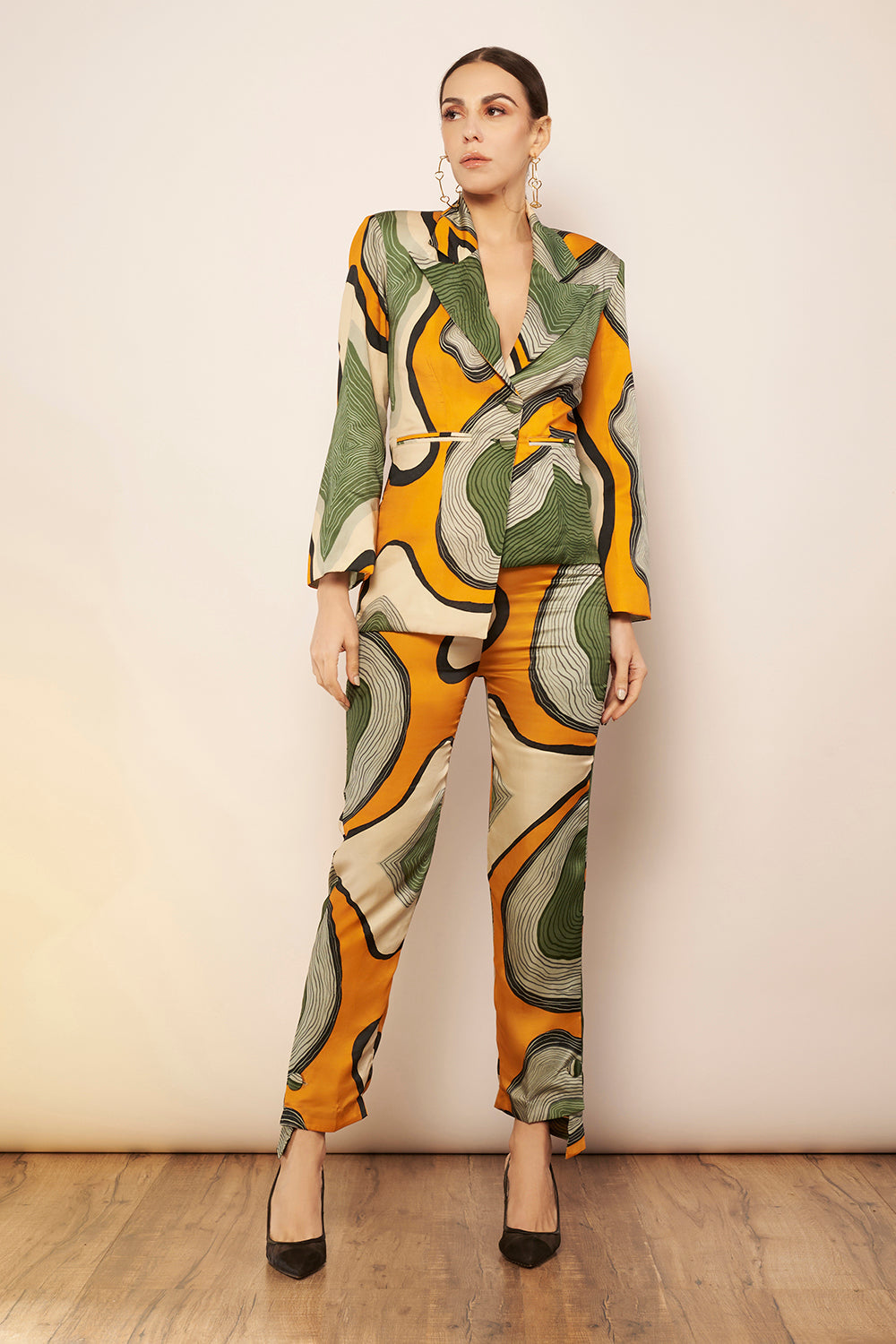 Asymmetrical Hem Pants