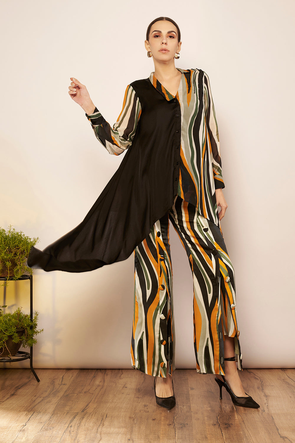 Printed Flared Pants