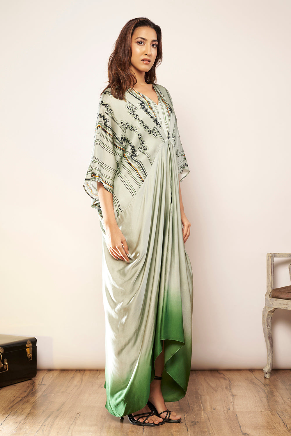 Printed Ombre Kaftan