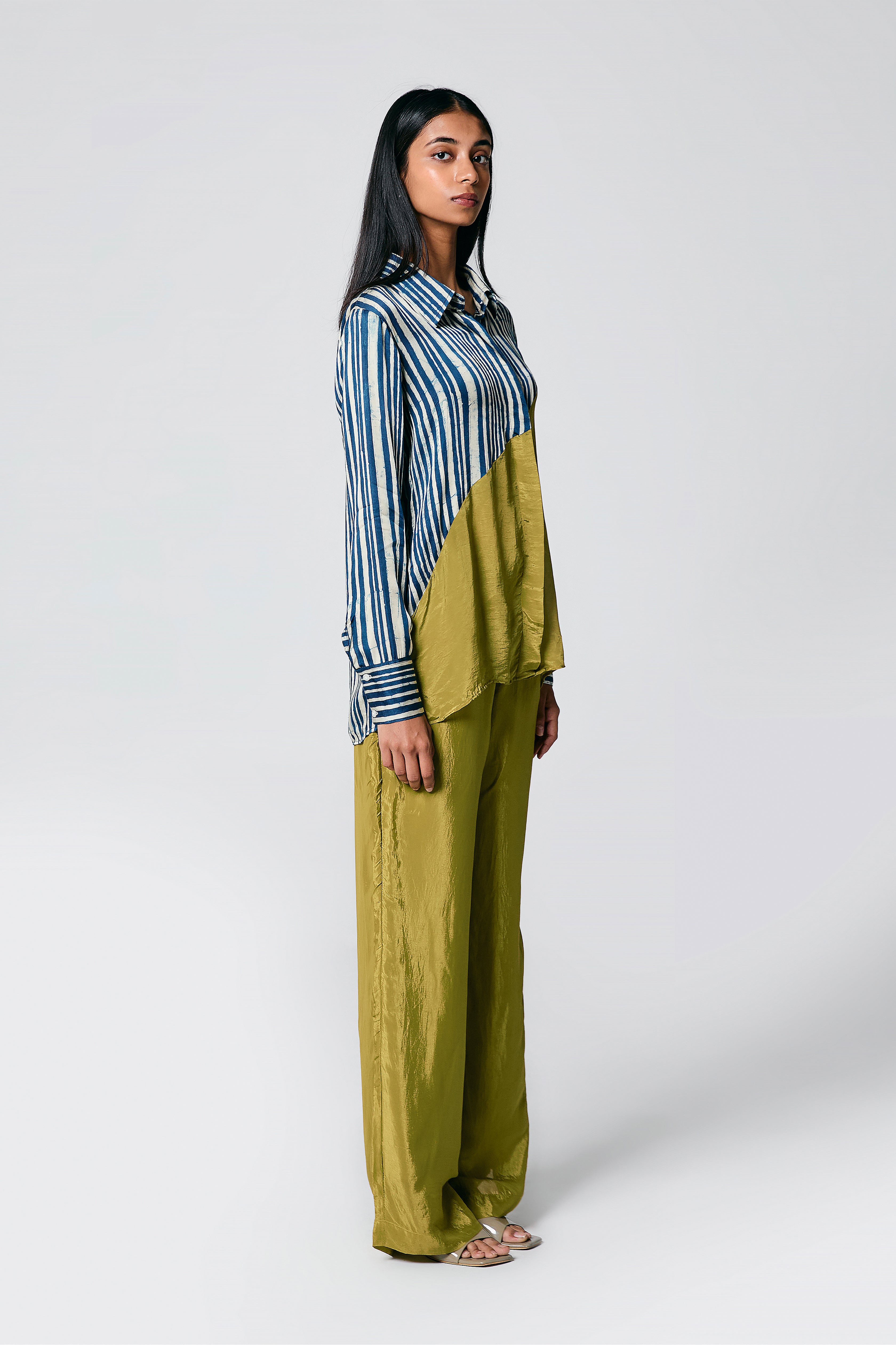 Diagonal shirt coord