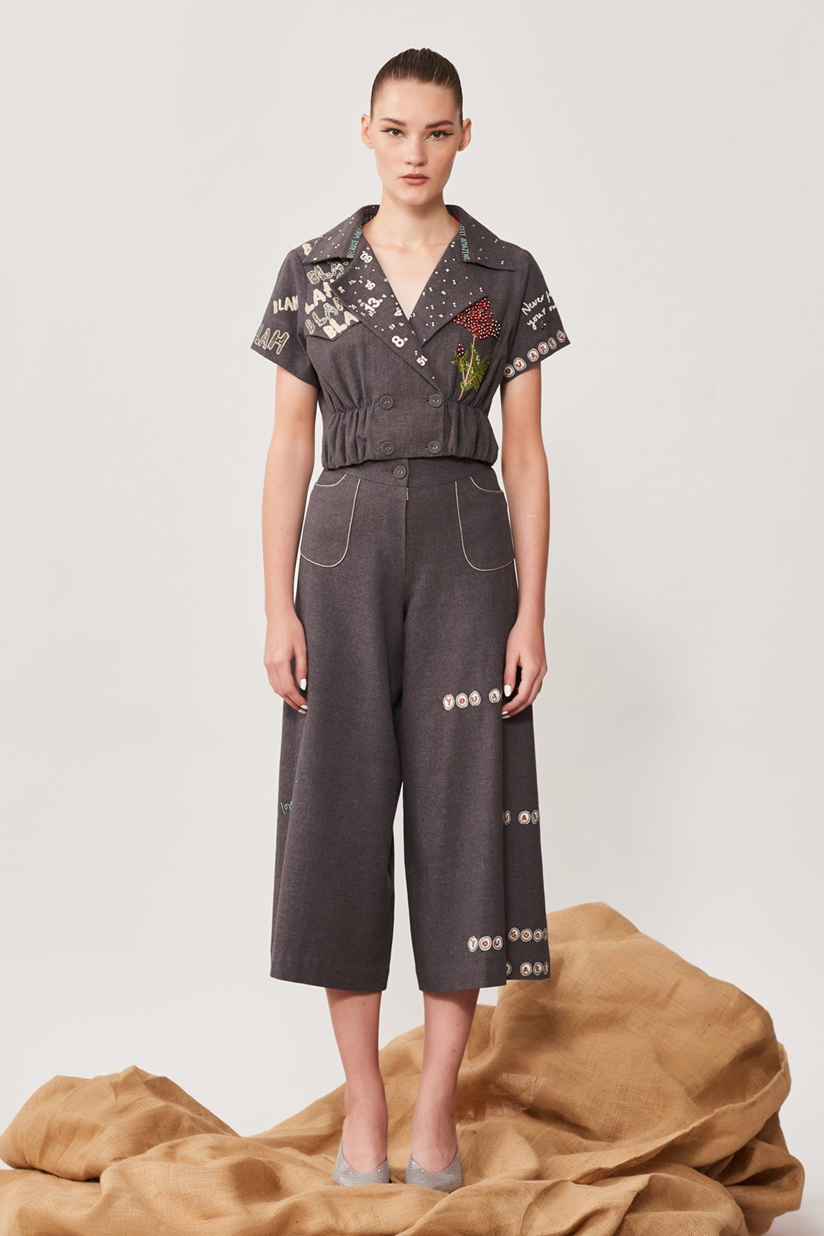 Good Enough Short Jacket With Flared Pant