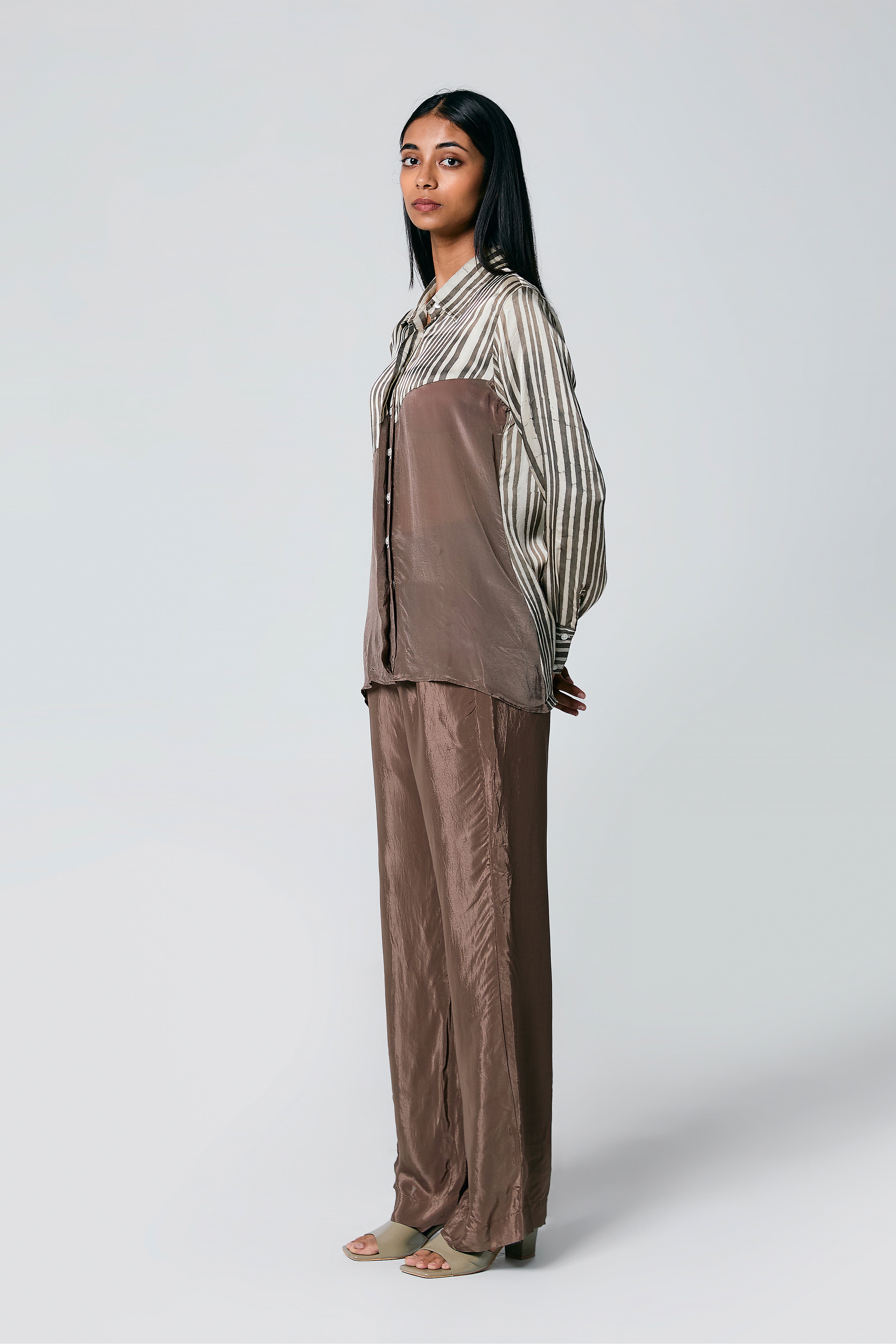 Diagonal shirt coord